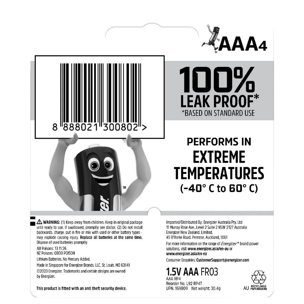 2 Energizer Ultimate Lithium AAA Batteries 4 Pack, 2 of 10