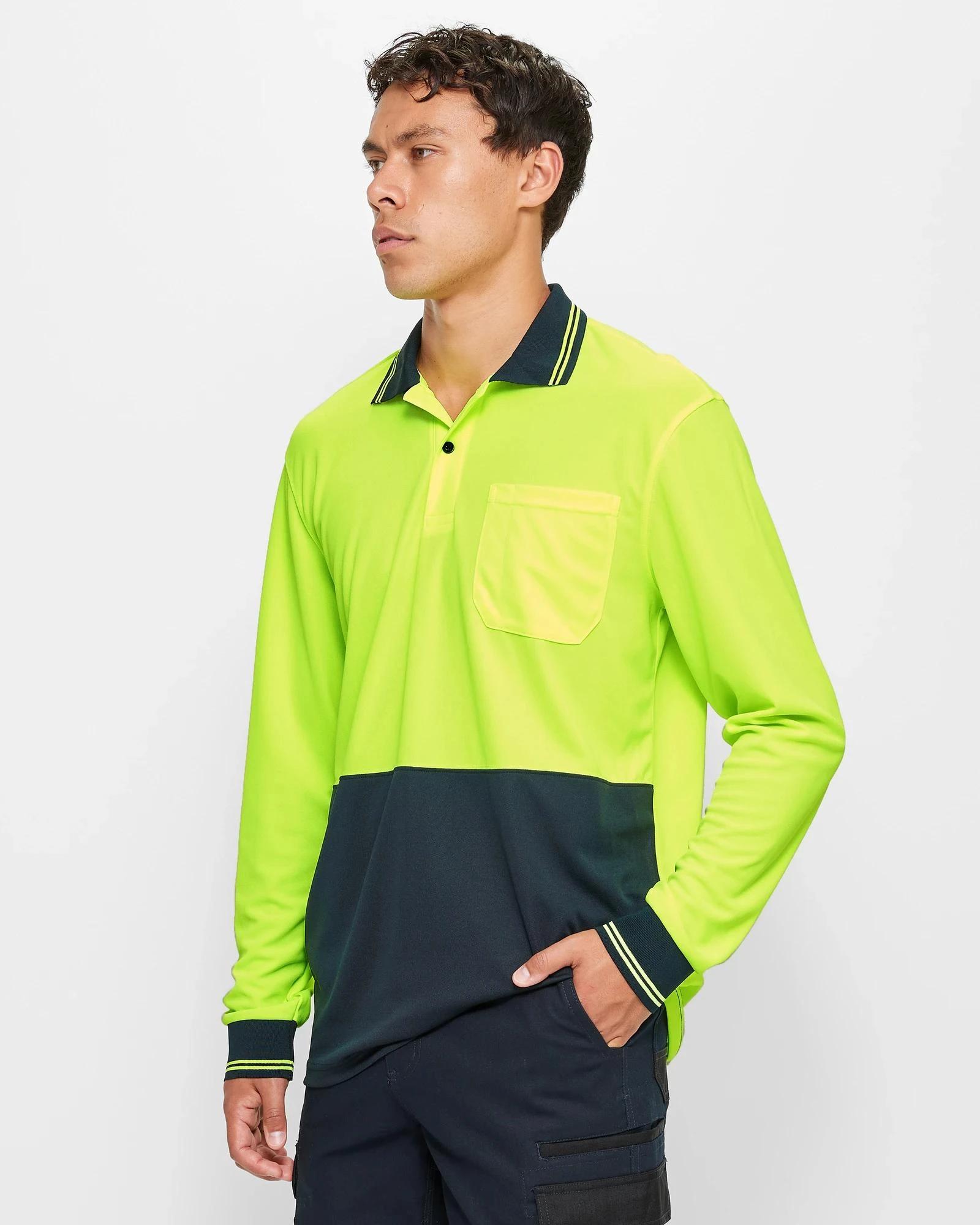 3 Graphite Hi-Visibility Polo Shirt YELLOW, 3 of 5