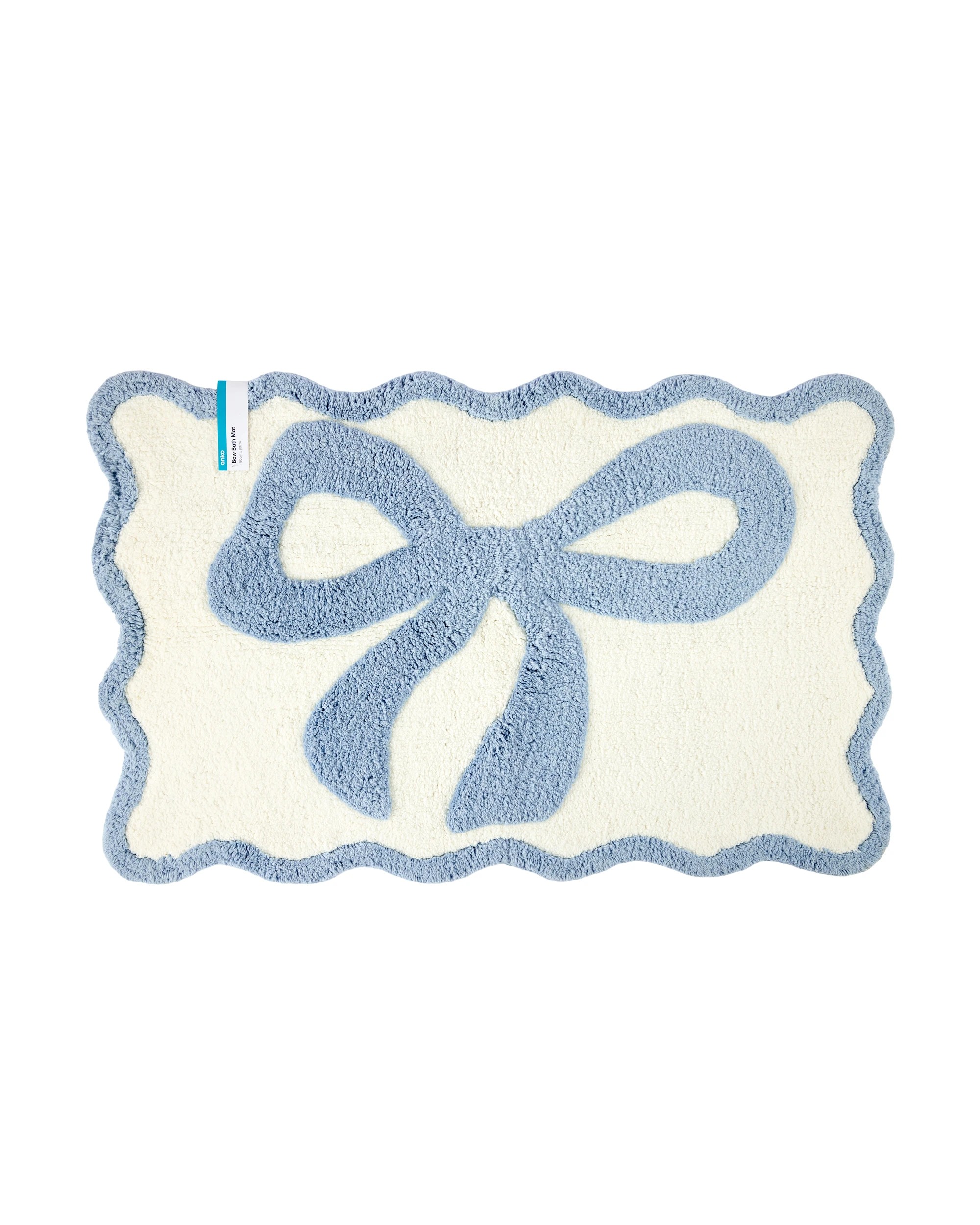 5 Bow Bath Mat - Blue, 5 of 5
