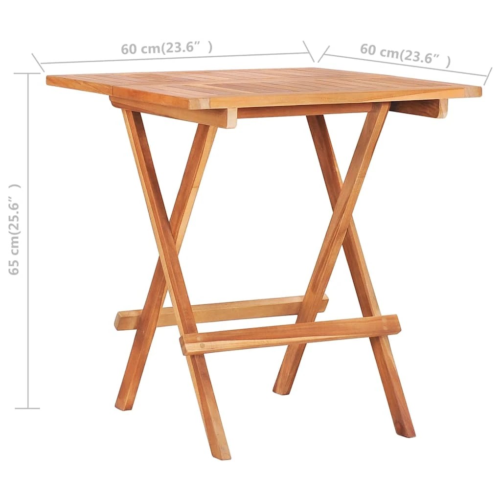 7 vidaXL Outdoor table Foldable - Brown, 7 of 7