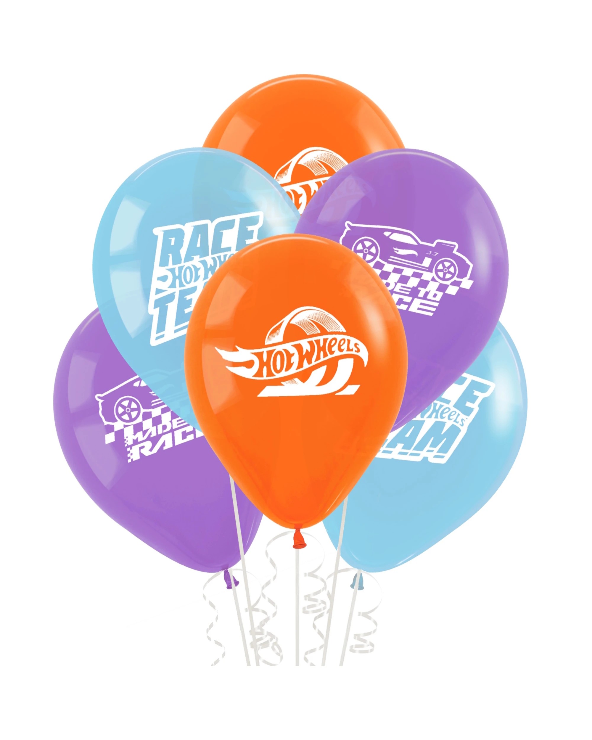 1 Hot Wheels Hot Wheels Latex Balloons Pack of 6, 1 of 3