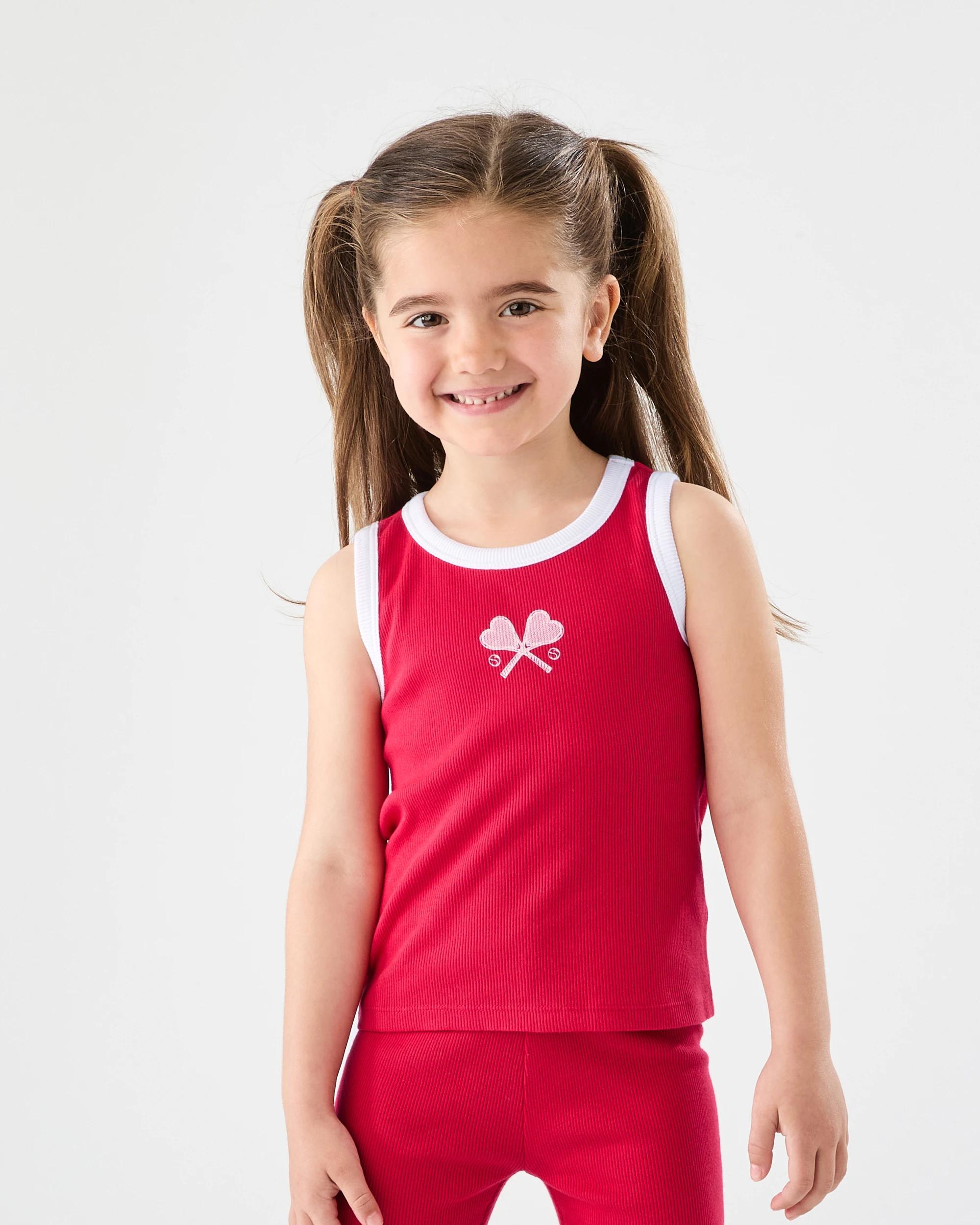 1 Rib Tank Top Red Tennis, 1 of 6