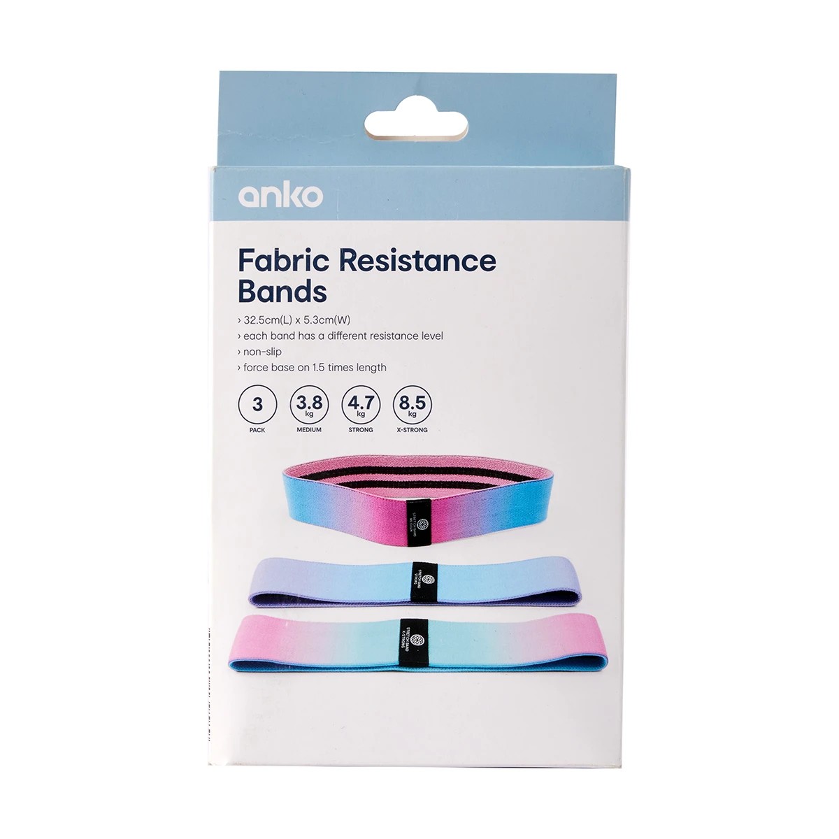 10 3 Pack Fabric Resistance Bands, 10 of 10