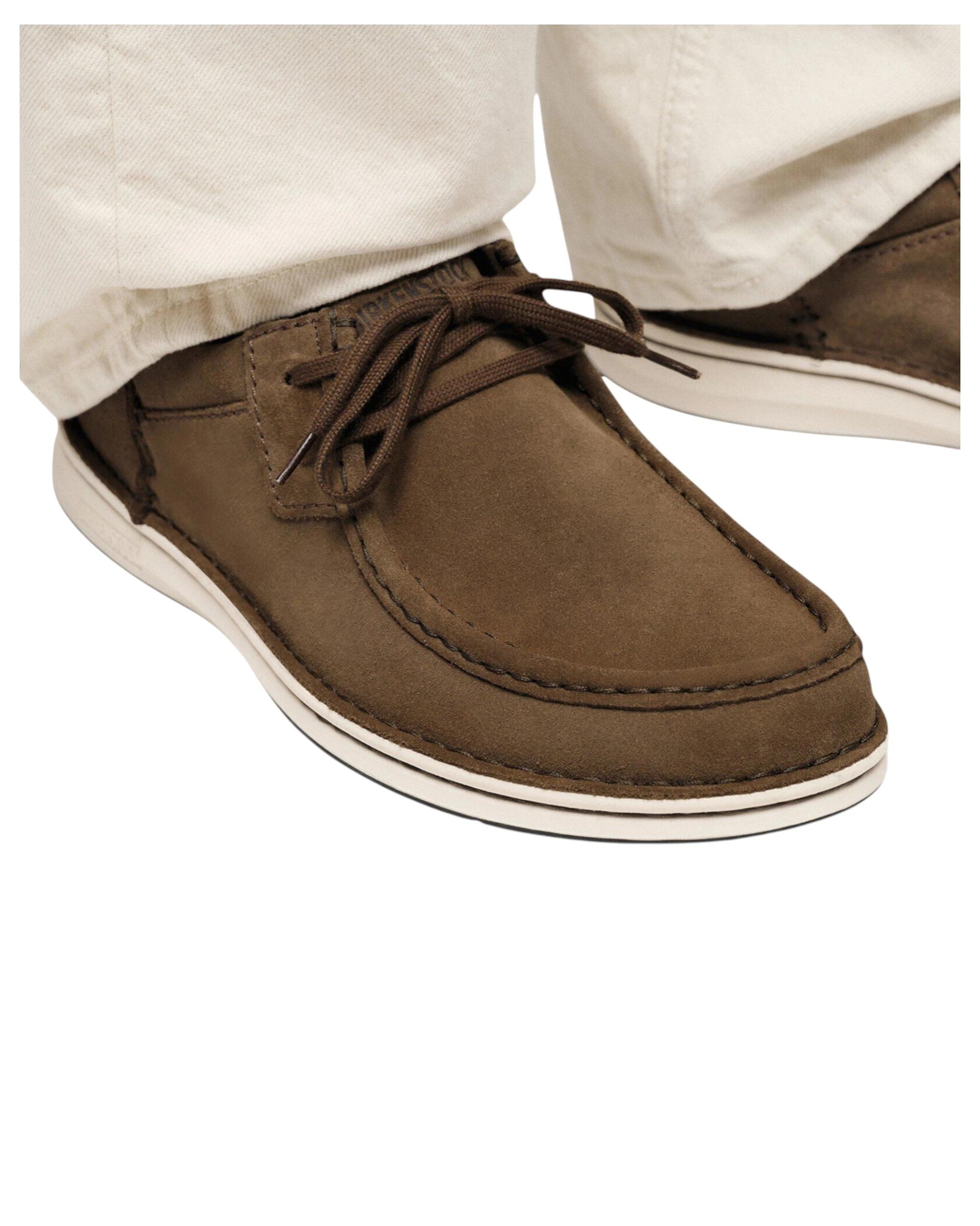 4 Birkenstock Mens Pasadena Suede Leather Casual Sneaker DARK TEA, 4 of 8