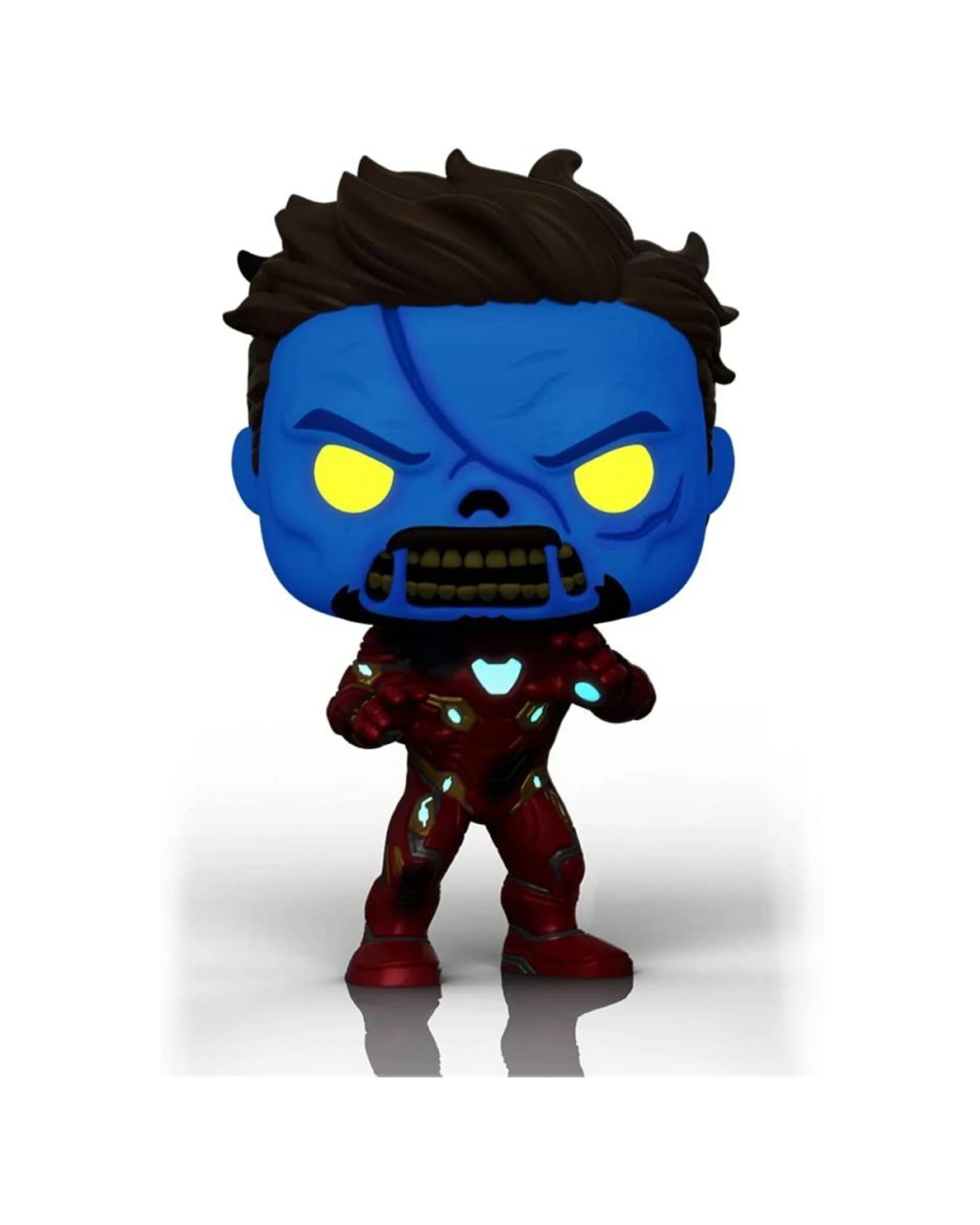2 Pop Vinyl Figurine What If - Zombie Iron Man Glow Collectible 10cm Vinyl - Multi, 2 of 3