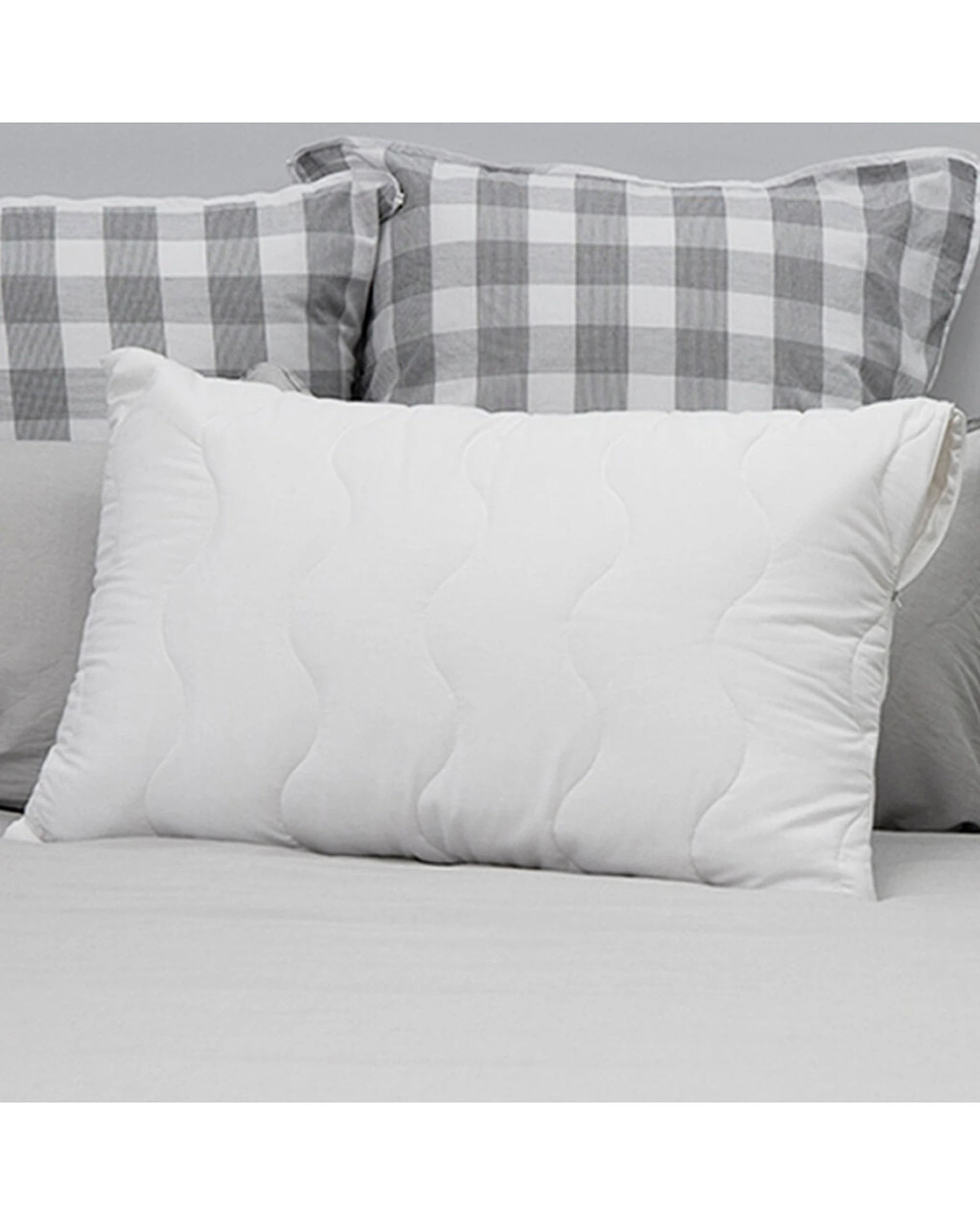 2 Tontine Luxe Classic Anti-Allergy Pillow Protector 1pc - White, 2 of 4