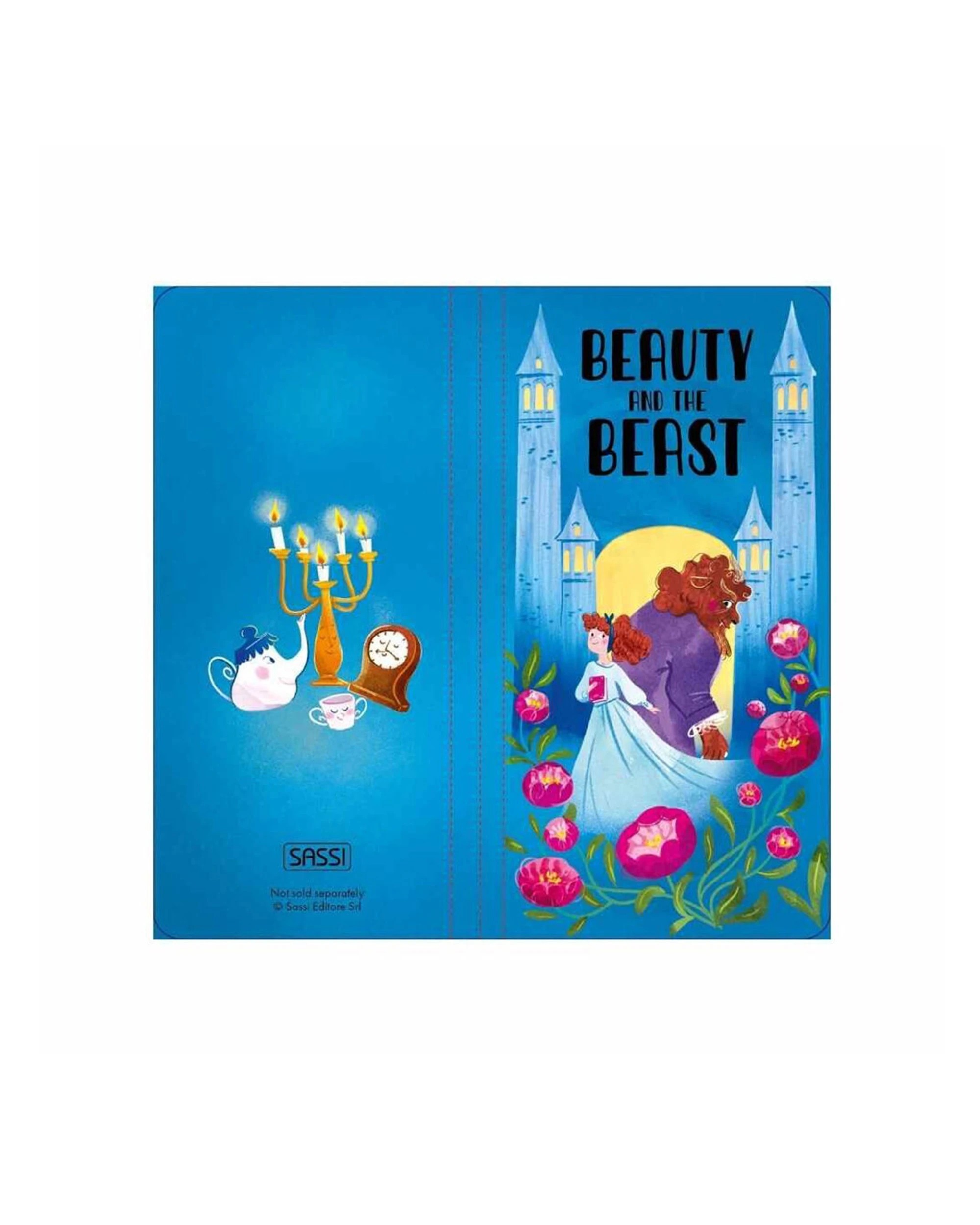 2 Sassi 30pc Fairy Tale Puzzle & Story Book Kids Activity Set Beauty The Beast - Blue, 2 of 4