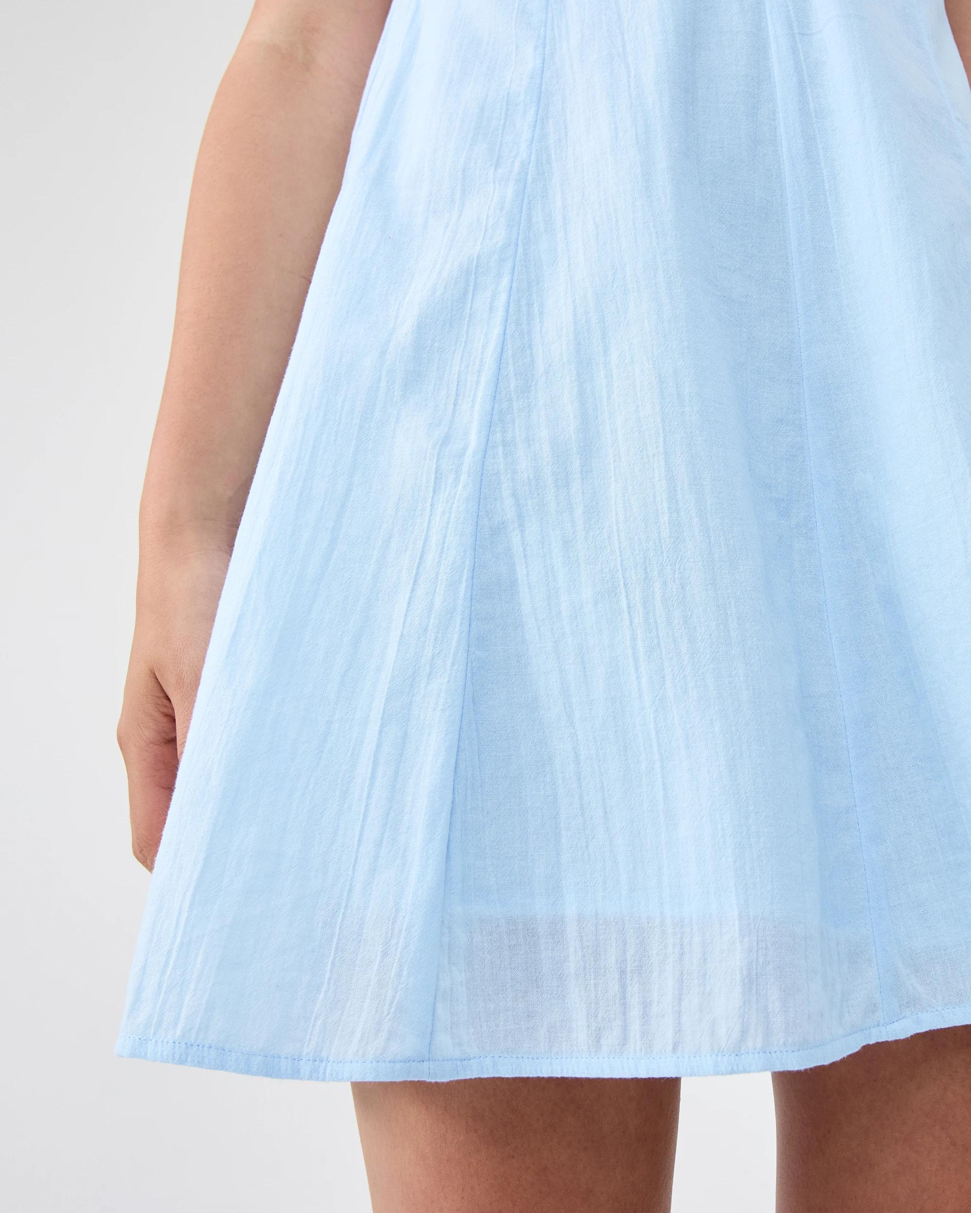 7 Embroidered Mini Dress Picnic Blu, 7 of 7