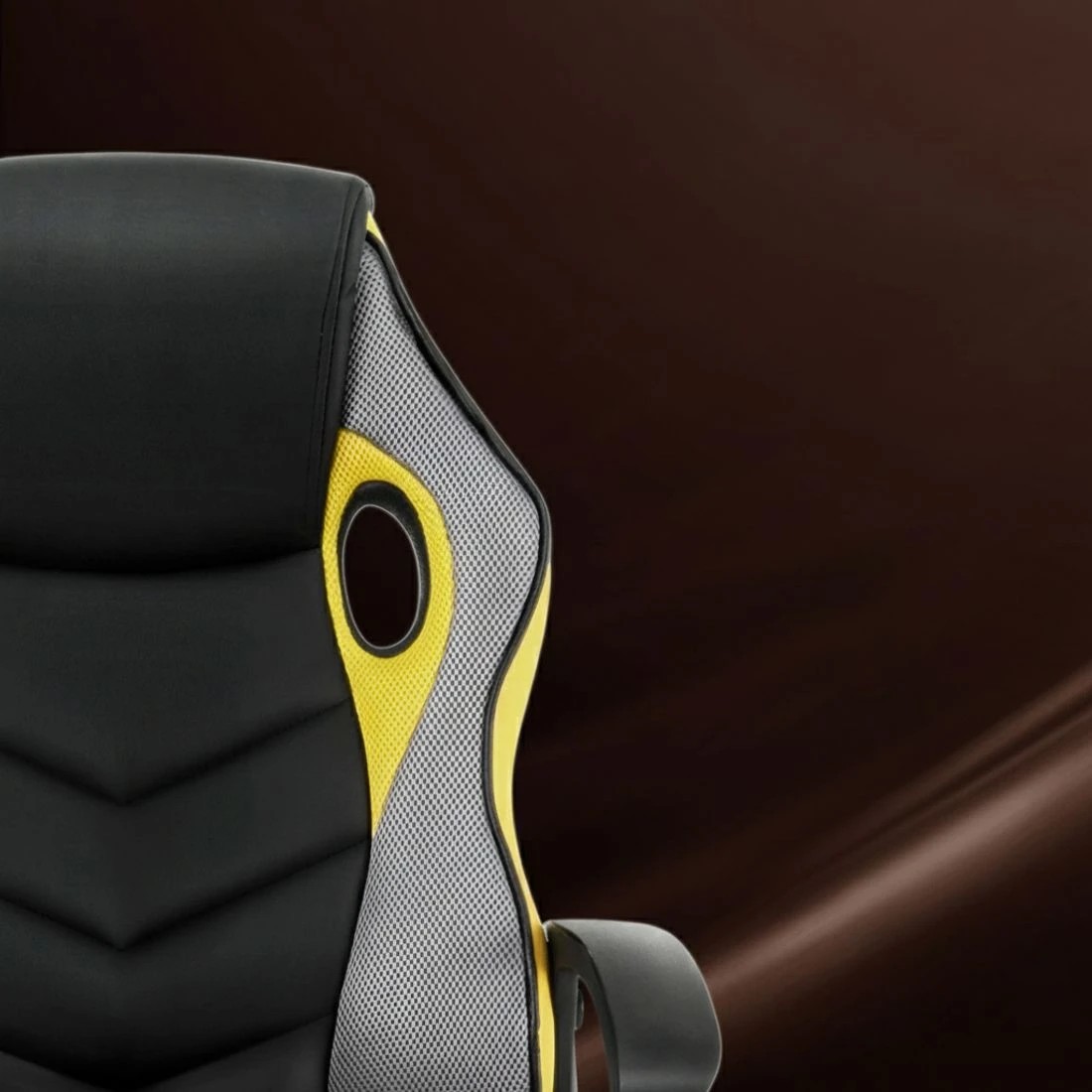 3 Artiss Gaming Office Chair Computer Chairs Yellow - Yellow, 3 of 5