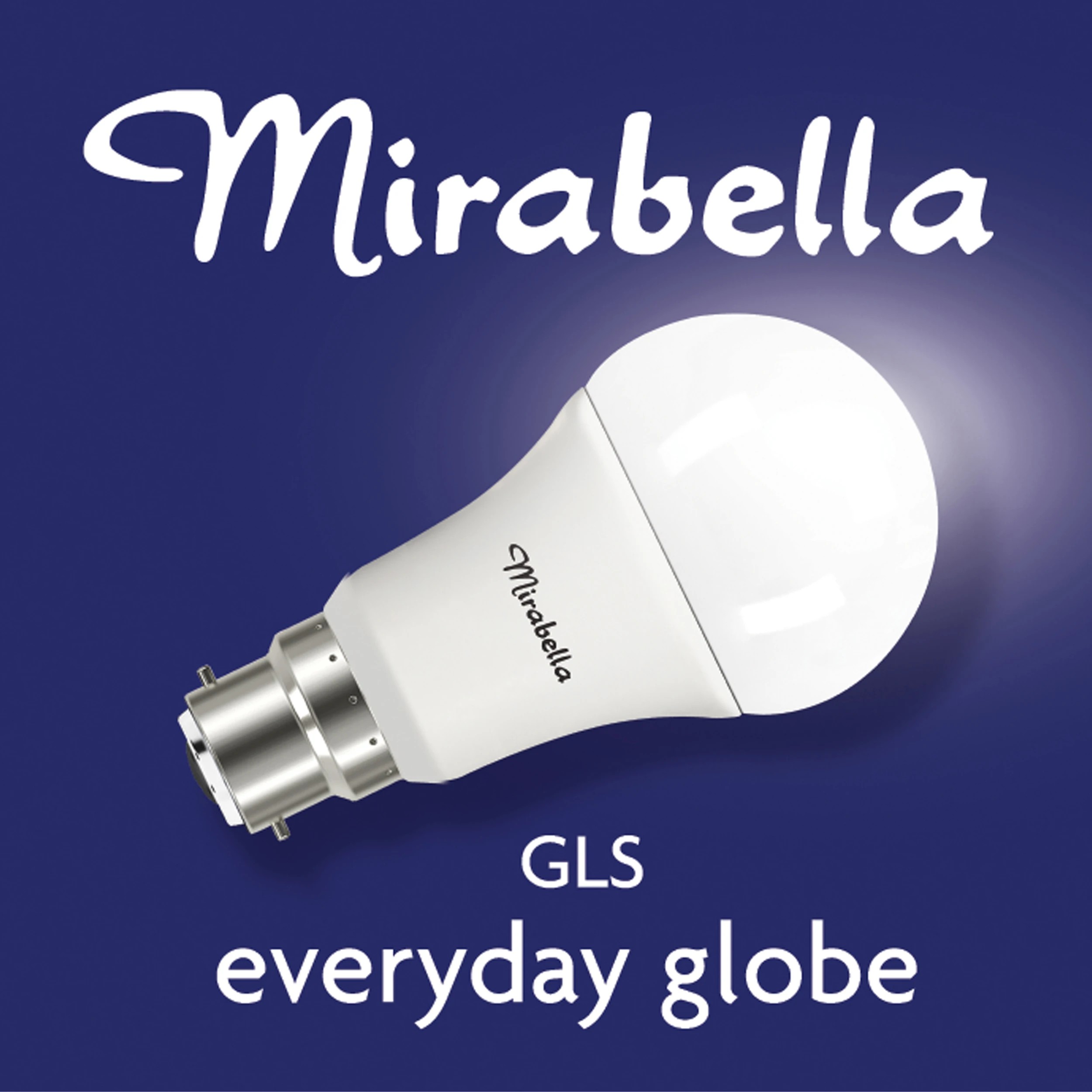 6 Mirabella LED GLS BC Warm White 9W, 6 of 6
