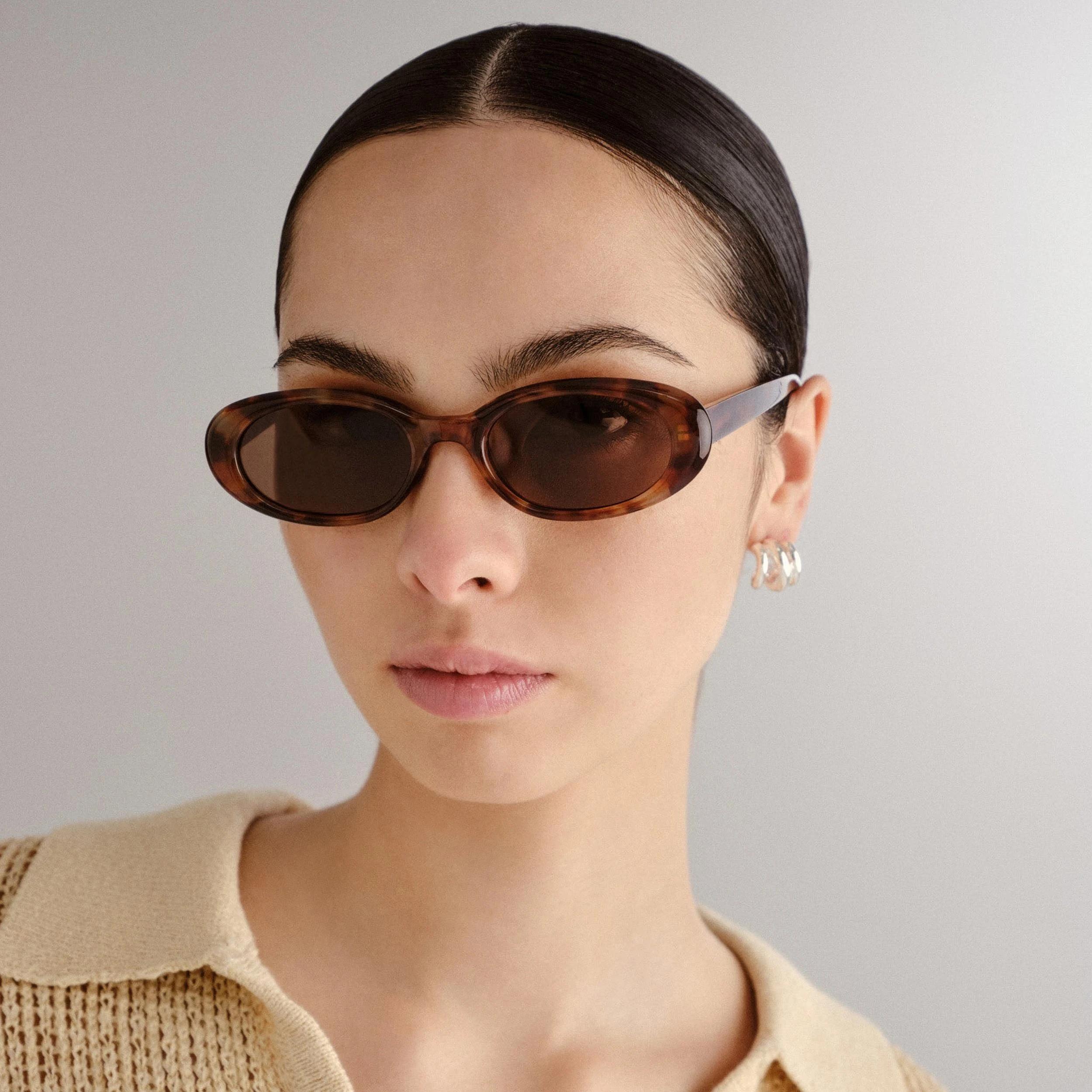 2 SOLARIZED® Slim Fit Oval Sunglasses TORTOISESHELL, 2 of 2