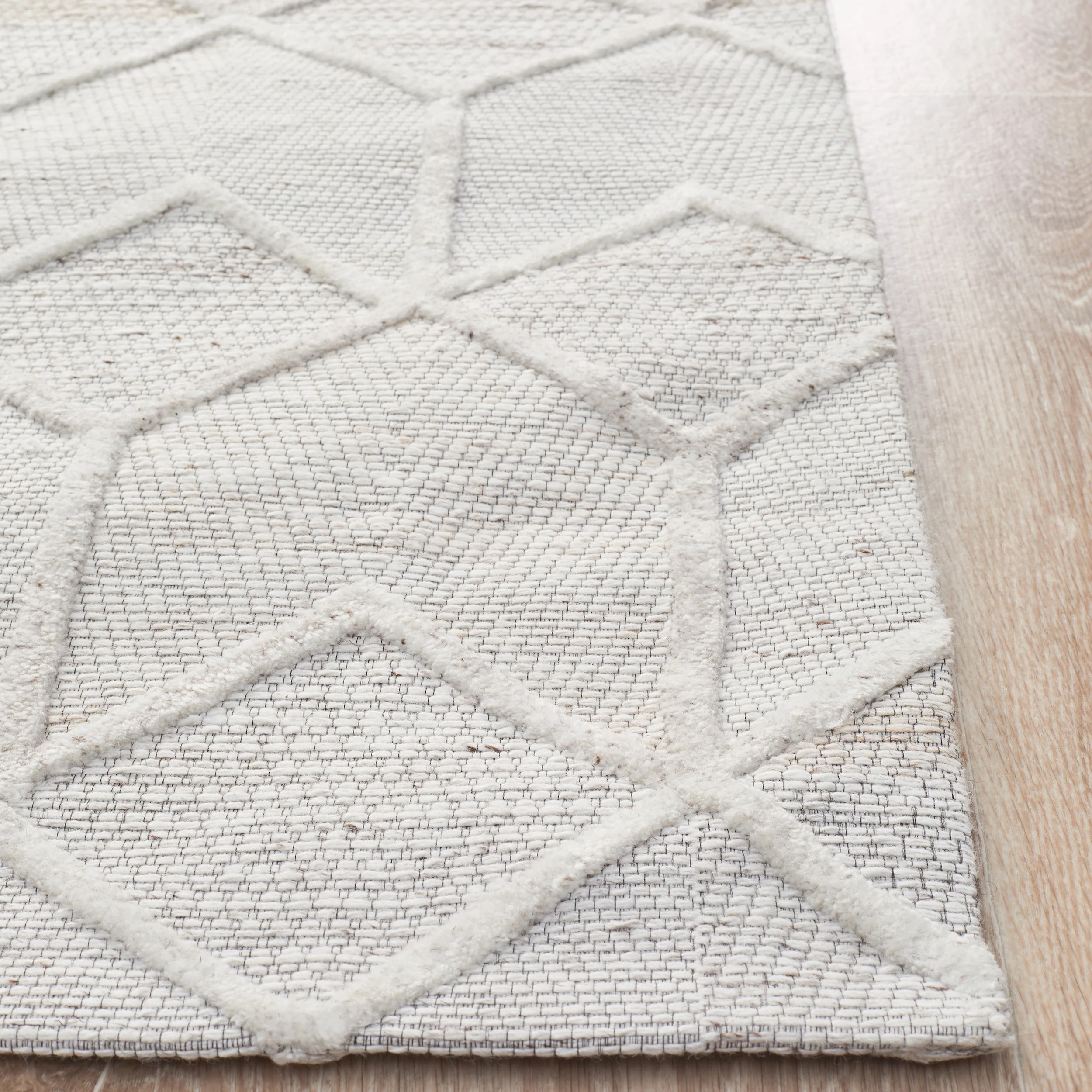 4 Common Ground Rugs Tableau 5055 280x190cm - Large Hand Loomed Rug - Silver, 4 of 6