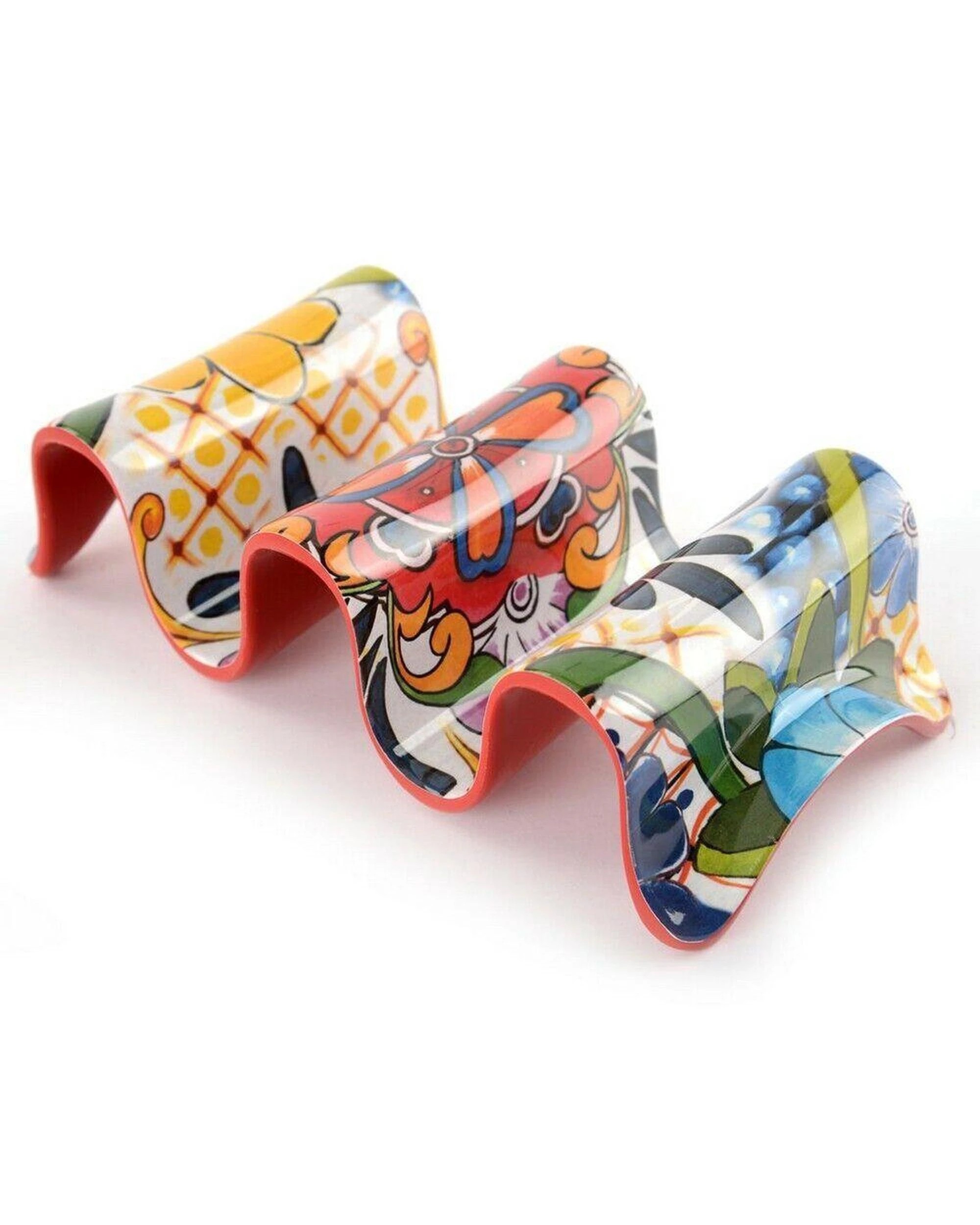 3 Prepara 9pc Melamine Taco Gift Box  Bowl Holder Spoon, 3 of 6