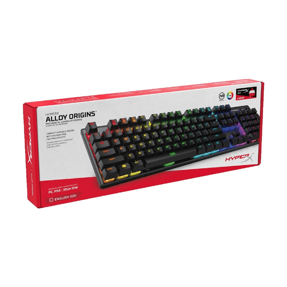 10 HyperX Alloy Origins Mechanical Keyboard HX Red Switch, 10 of 10