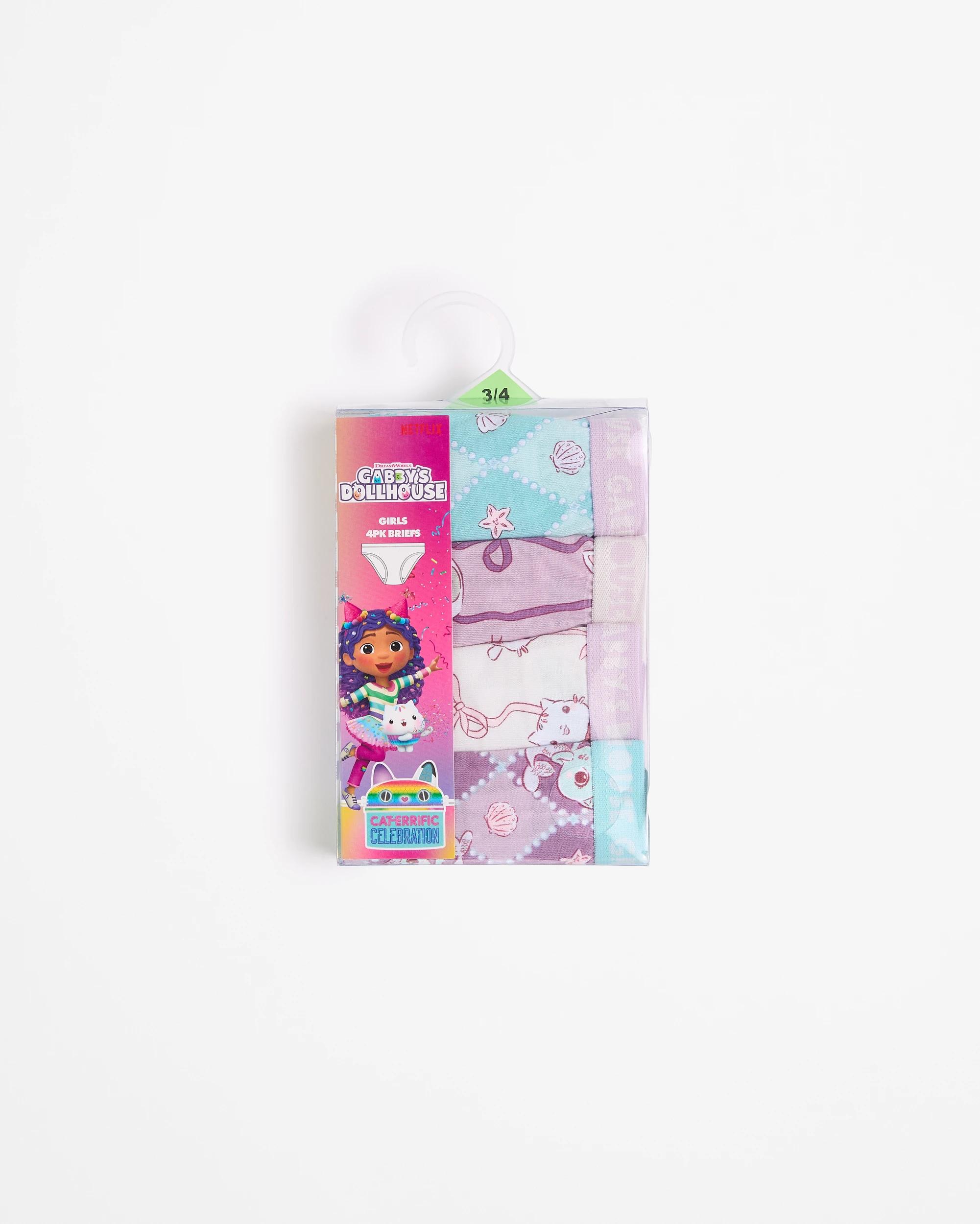 2 Gabby's Dollhouse Australian Cotton Younger Girls Brief 4 Pack MULTI, 2 of 2