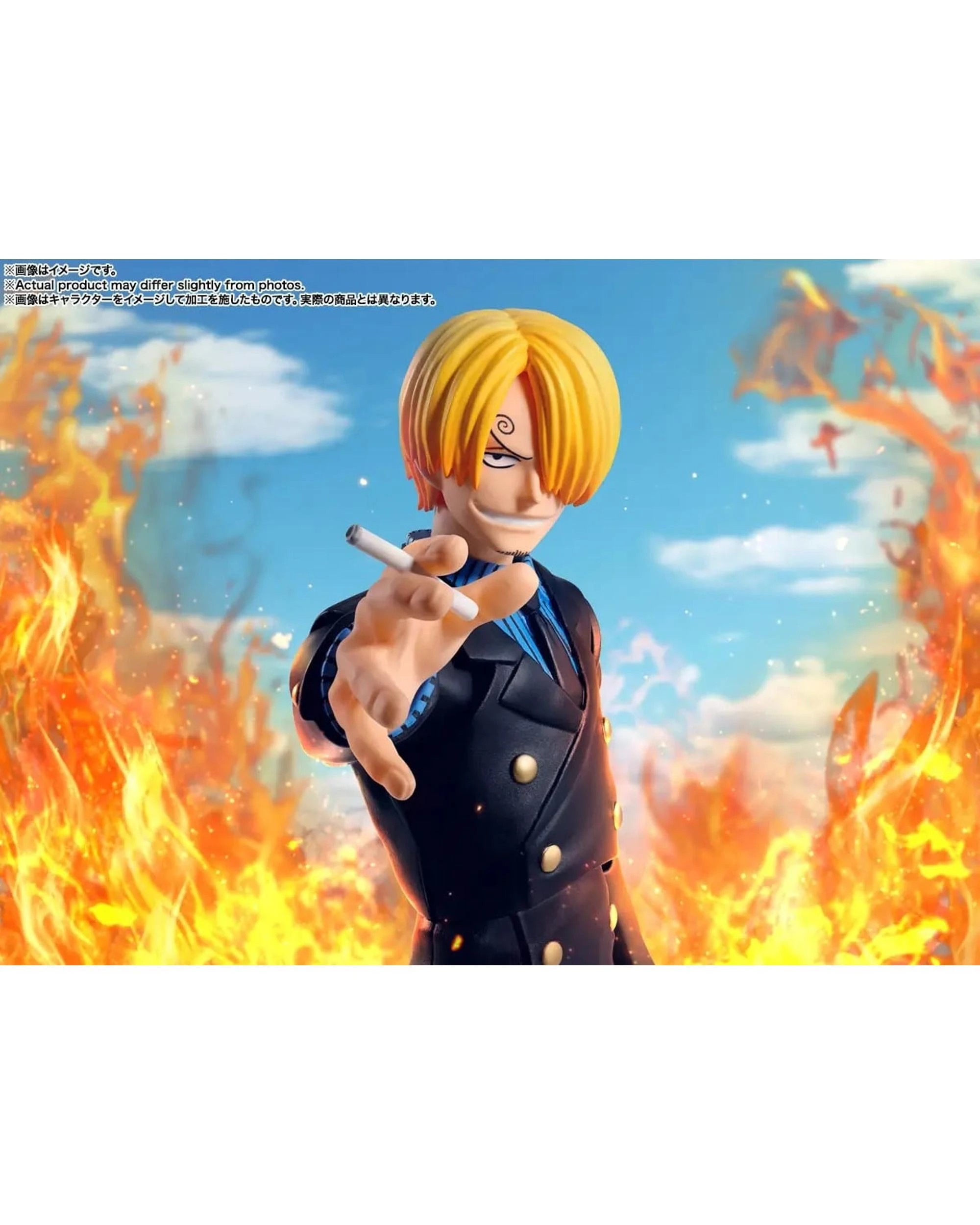 8 Tamashii Nations S.H.Figuarts One Piece Sanji Romance Dawn Figure, 8 of 10