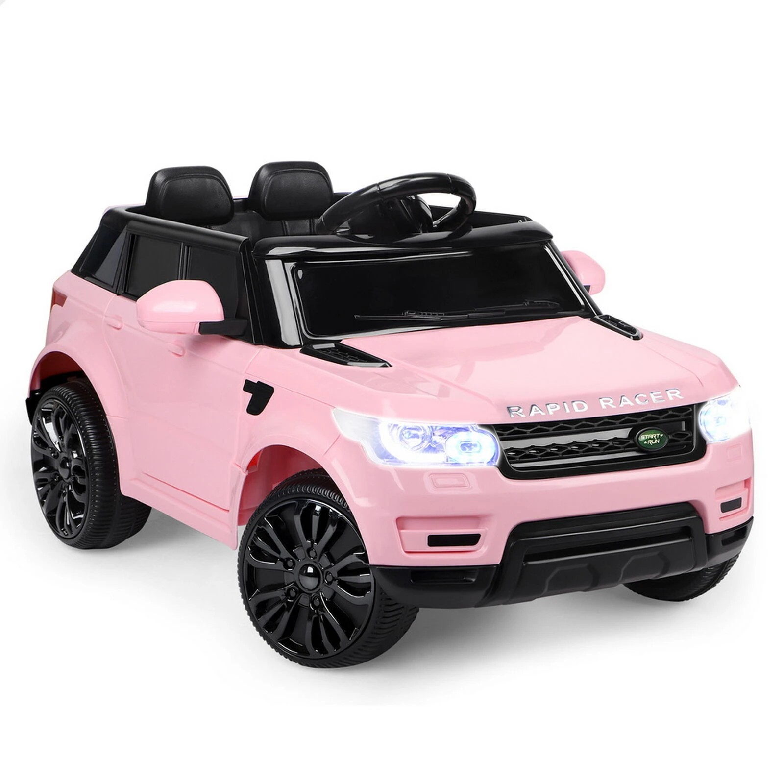 1 Alfordson Kids Ride On Car 12V Eletric Motor Remote Car Toy MP3 LED Light - Pink, 1 of 10
