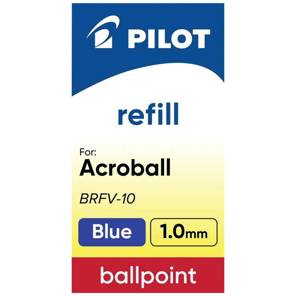 3 PILOT Acroball Pen Refill 1.0mm Blue, 3 of 6