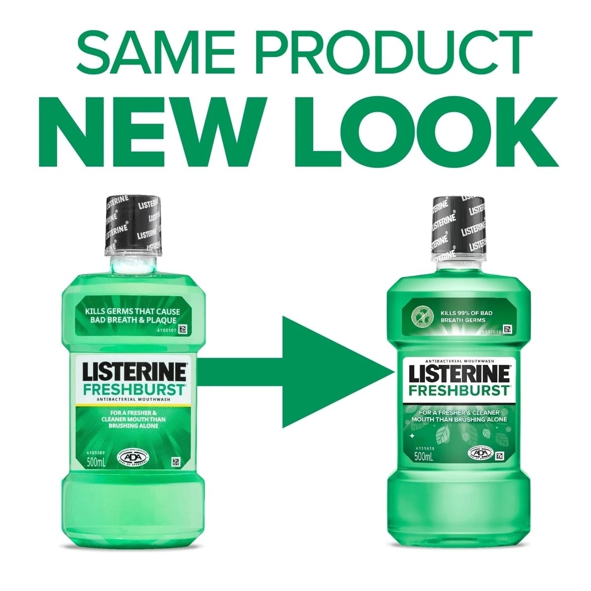 3 Listerine FreshBurst Antibacterial Mouthwash 250ml, 3 of 6