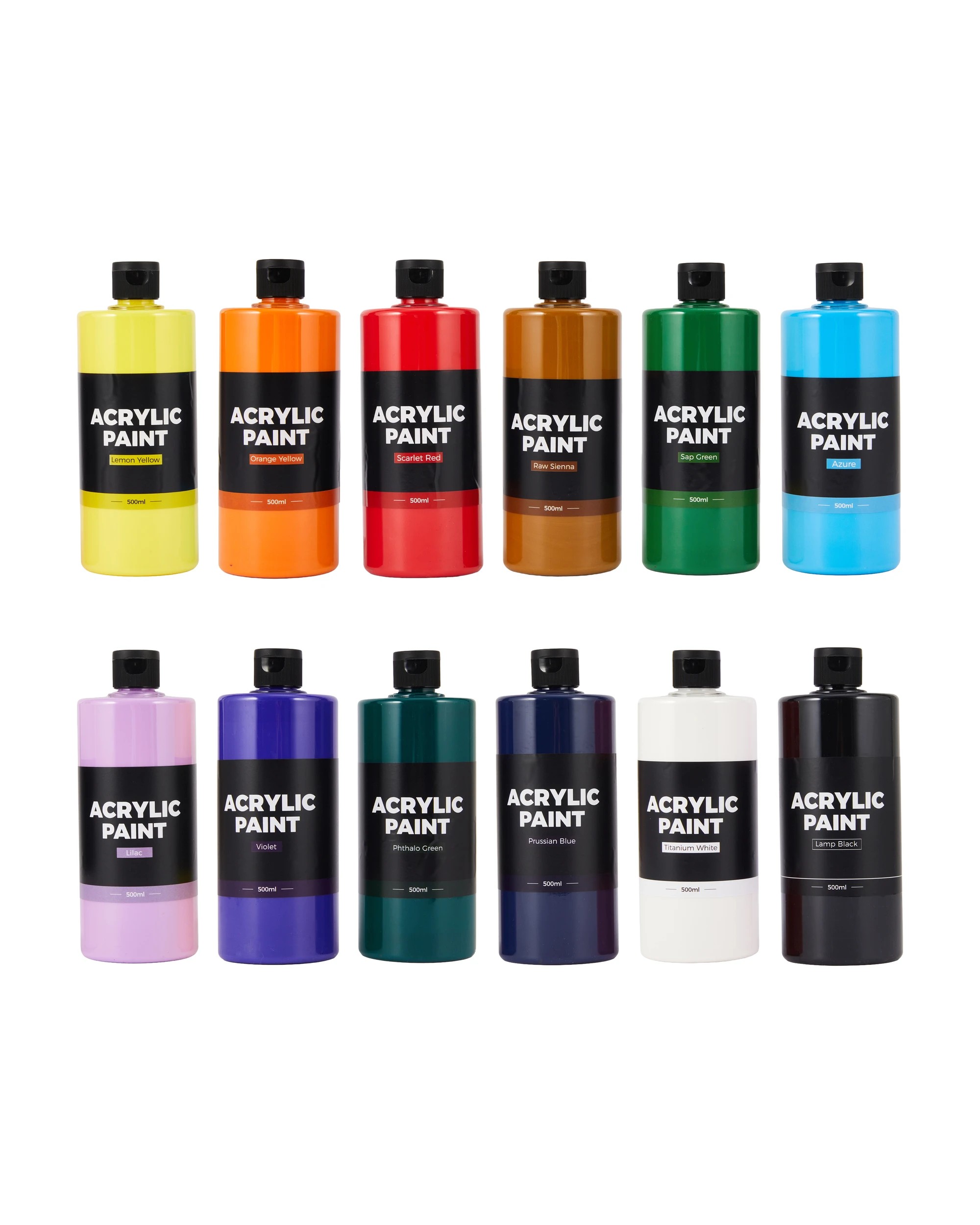2 12 Pack Acrylic Paint Bottles, 2 of 3