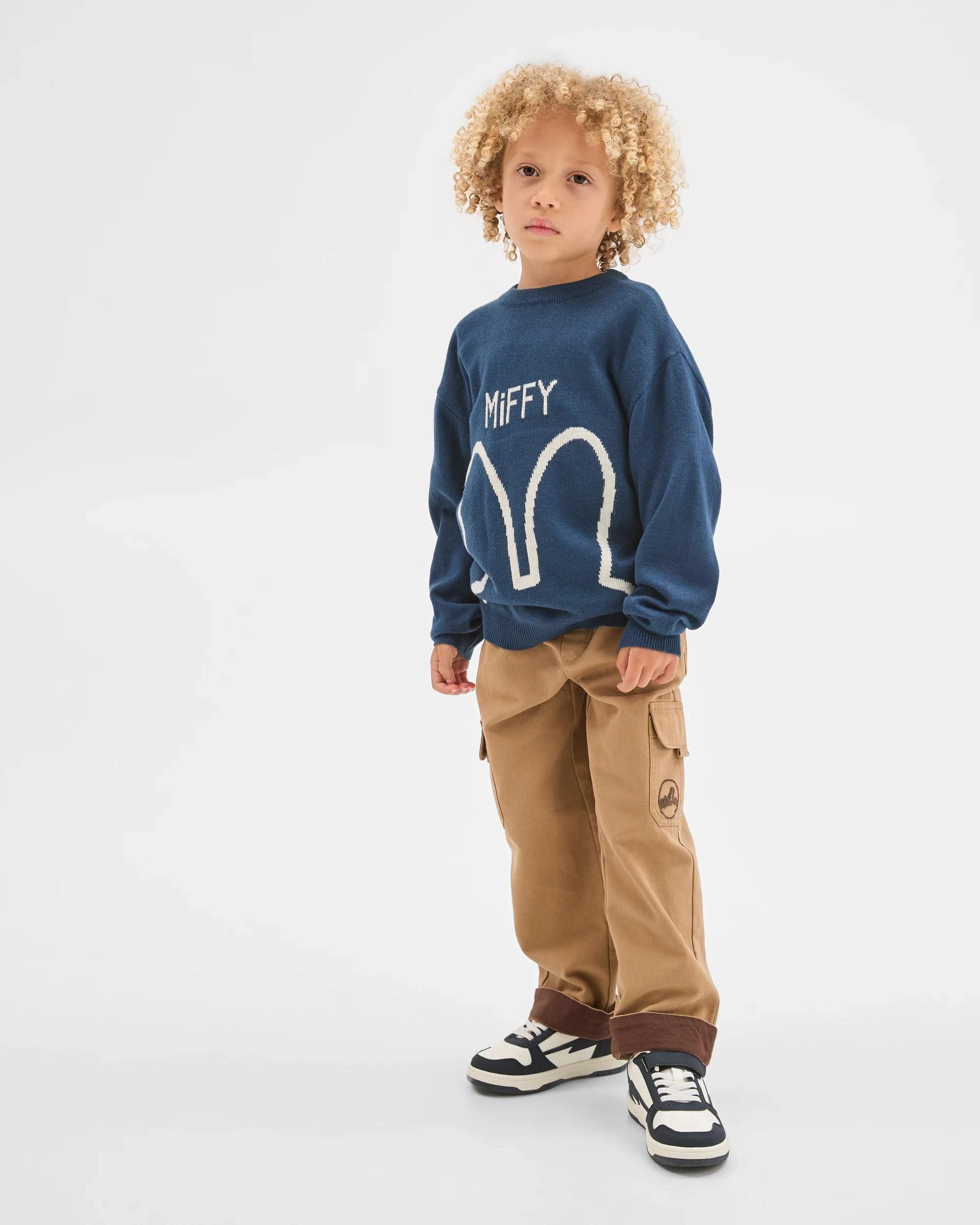 8 Miffy Long Sleeve Crew Neck Sweater NAVY, 8 of 8