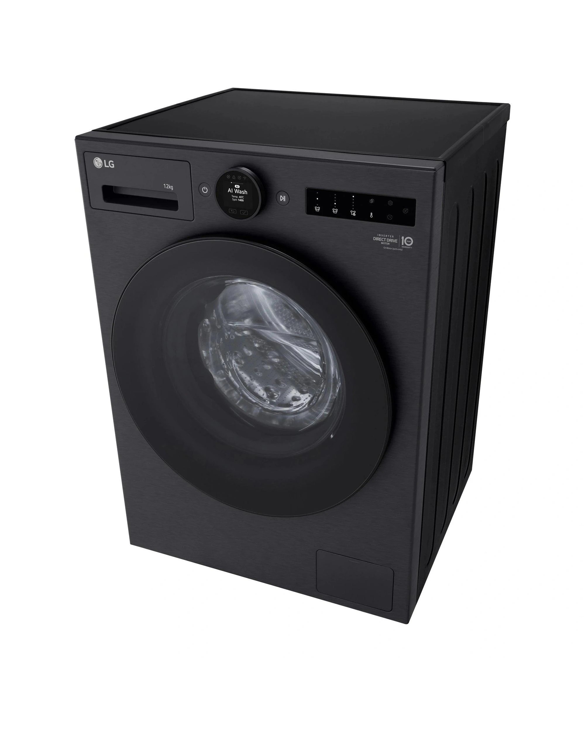 7 LG WX101412MB 12kg Series 10 Matte Black Front Load Washer - Black, 7 of 10