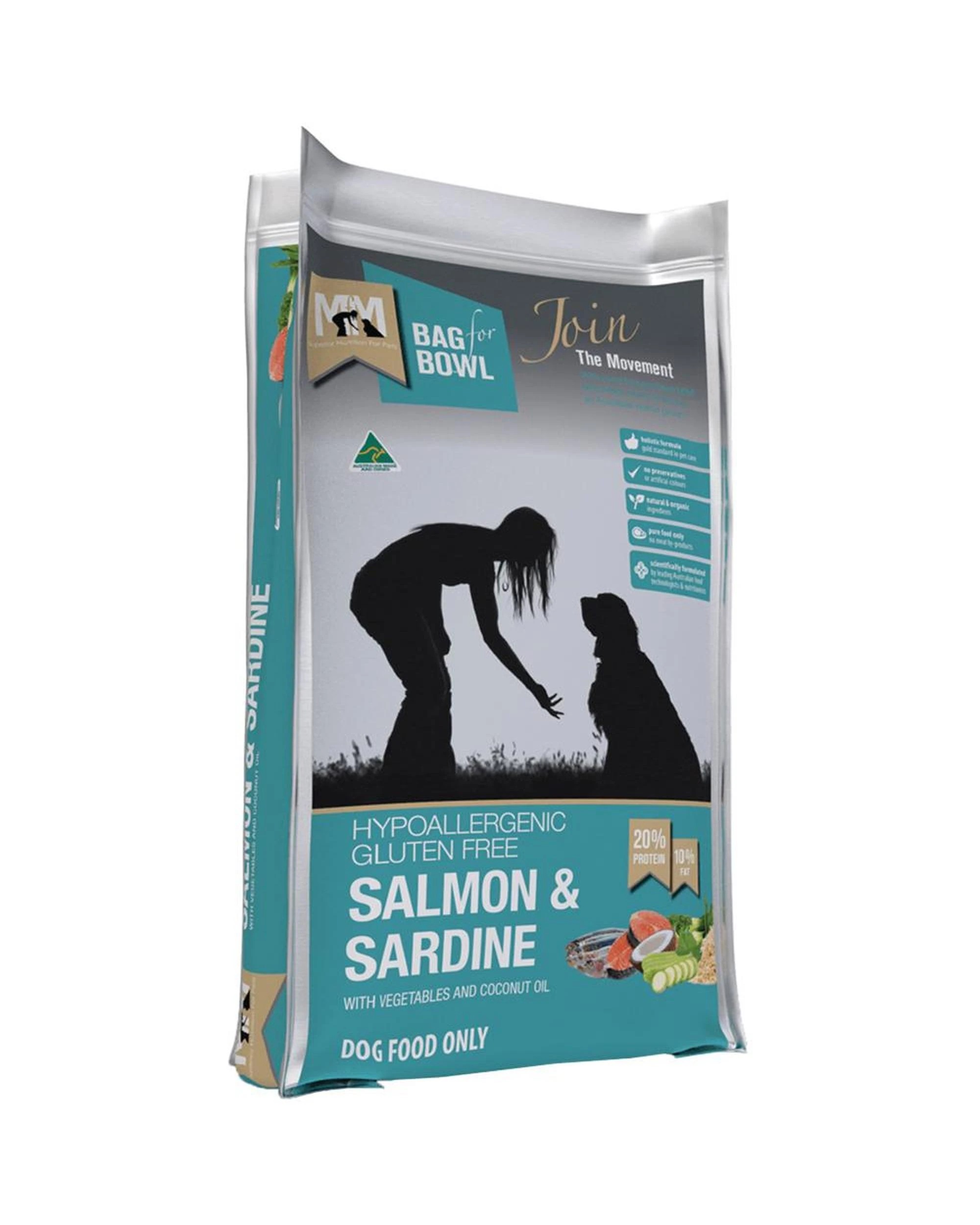 1 MFM Hypoallergenic Gluten Free Salmon & Sardine Dog Food 9kg, 1 of 2