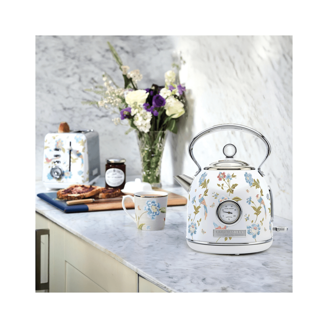 3 Laura Ashley 1.7L Kettle Elvenden Temperature Kettle Boiling Kettle Perfect Pour
 - white, 3 of 7