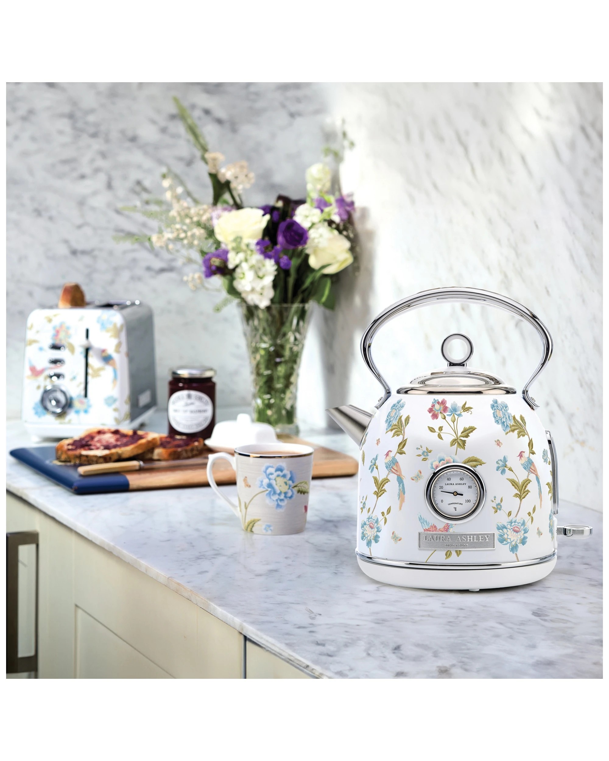 3 Laura Ashley 1.7L Kettle Elvenden Temperature Kettle Boiling Kettle Perfect Pour
 - white, 3 of 7