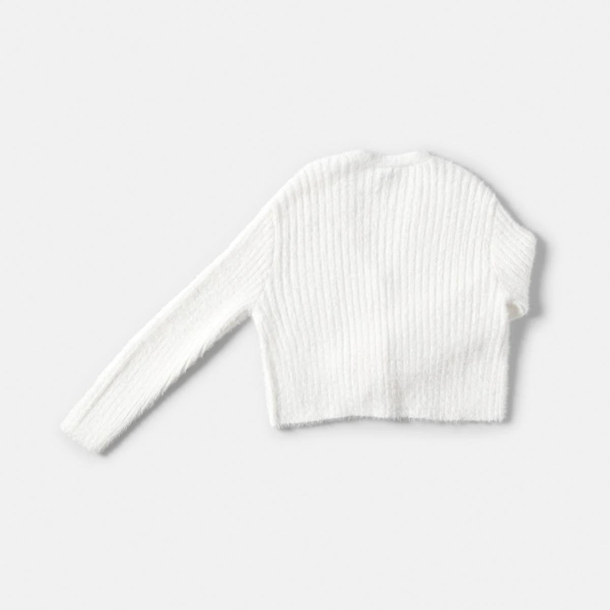 9 Crop Rib Cardigan Cream, 9 of 9