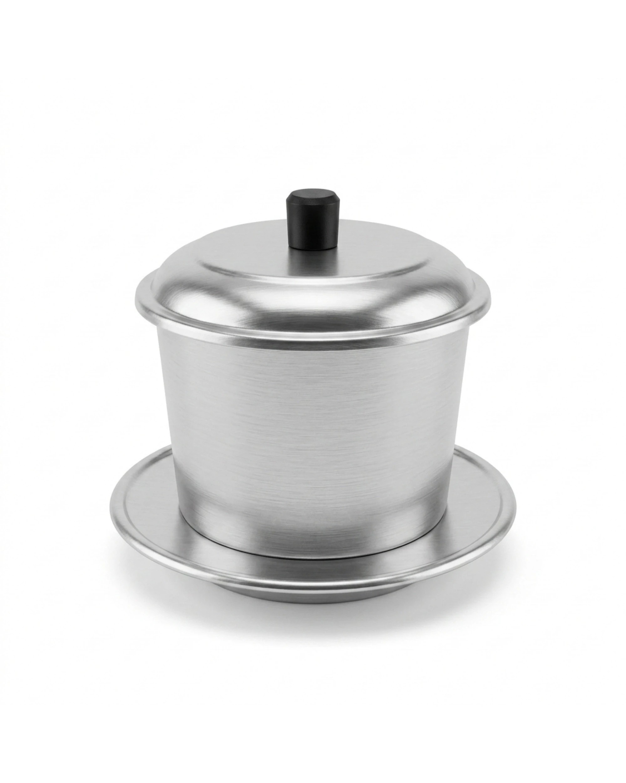 1 BR Home Aluminium Vietnam Vietnamese Coffee Simple Drip Filter Maker Infuser Home (Phin) - 13cm Diameter, 1 of 2