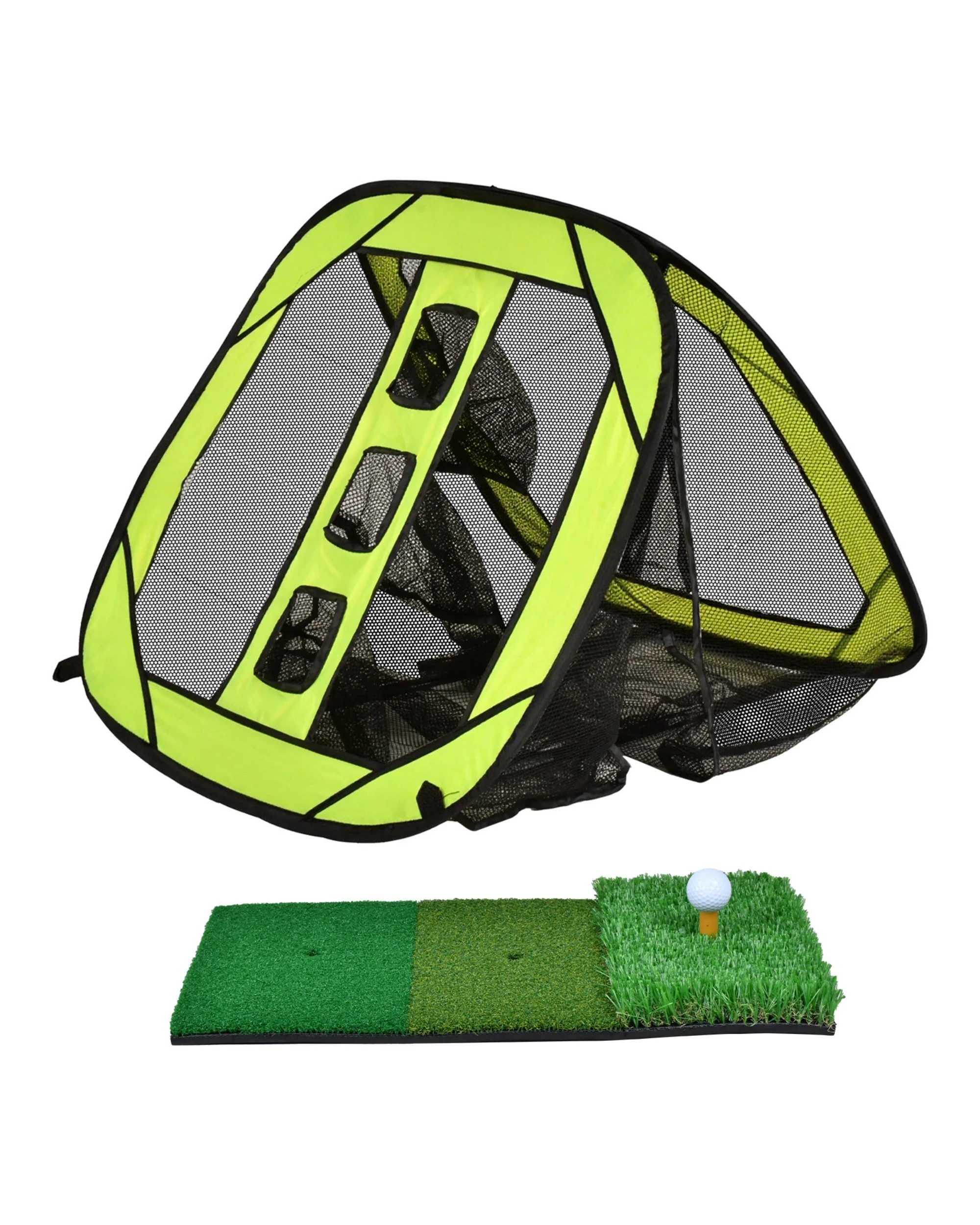 1 Advwin 2in1 Golf Chipping Practice Net - Green, 1 of 7