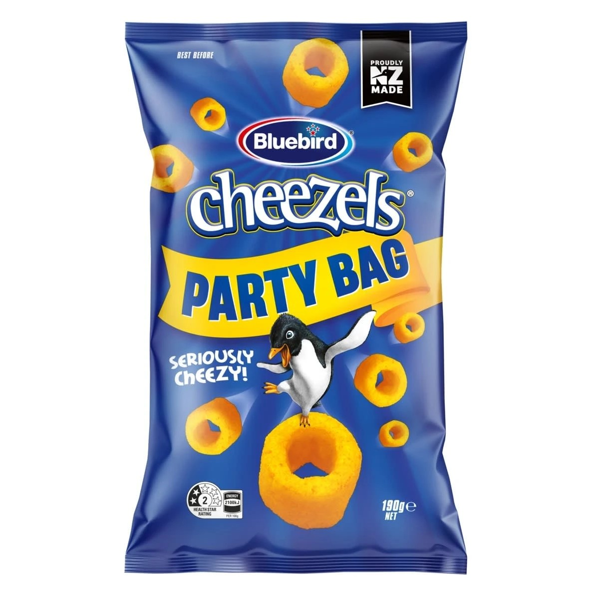 1 Bluebird Cheezels Party Bag 190g, 1 of 2