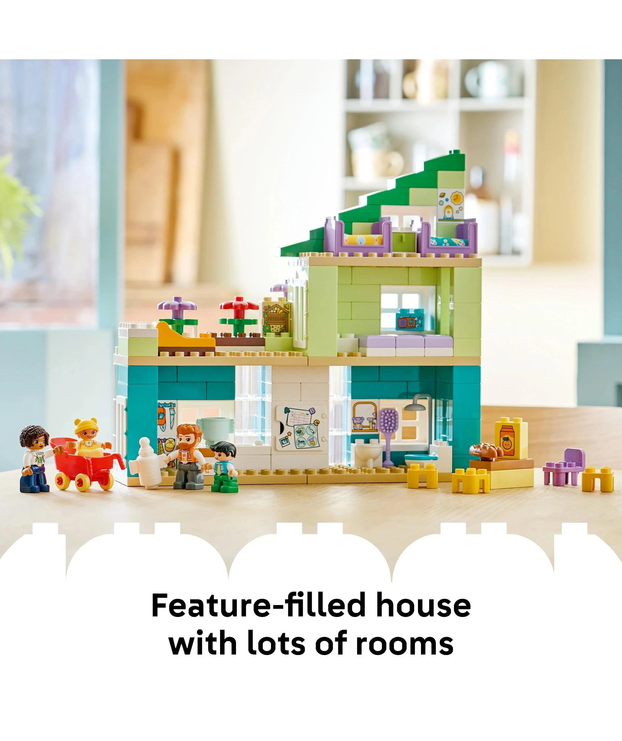 4 LEGO® DUPLO Town 3 in 1 Modern Family House with Figures 10470 - Multi, 4 of 10