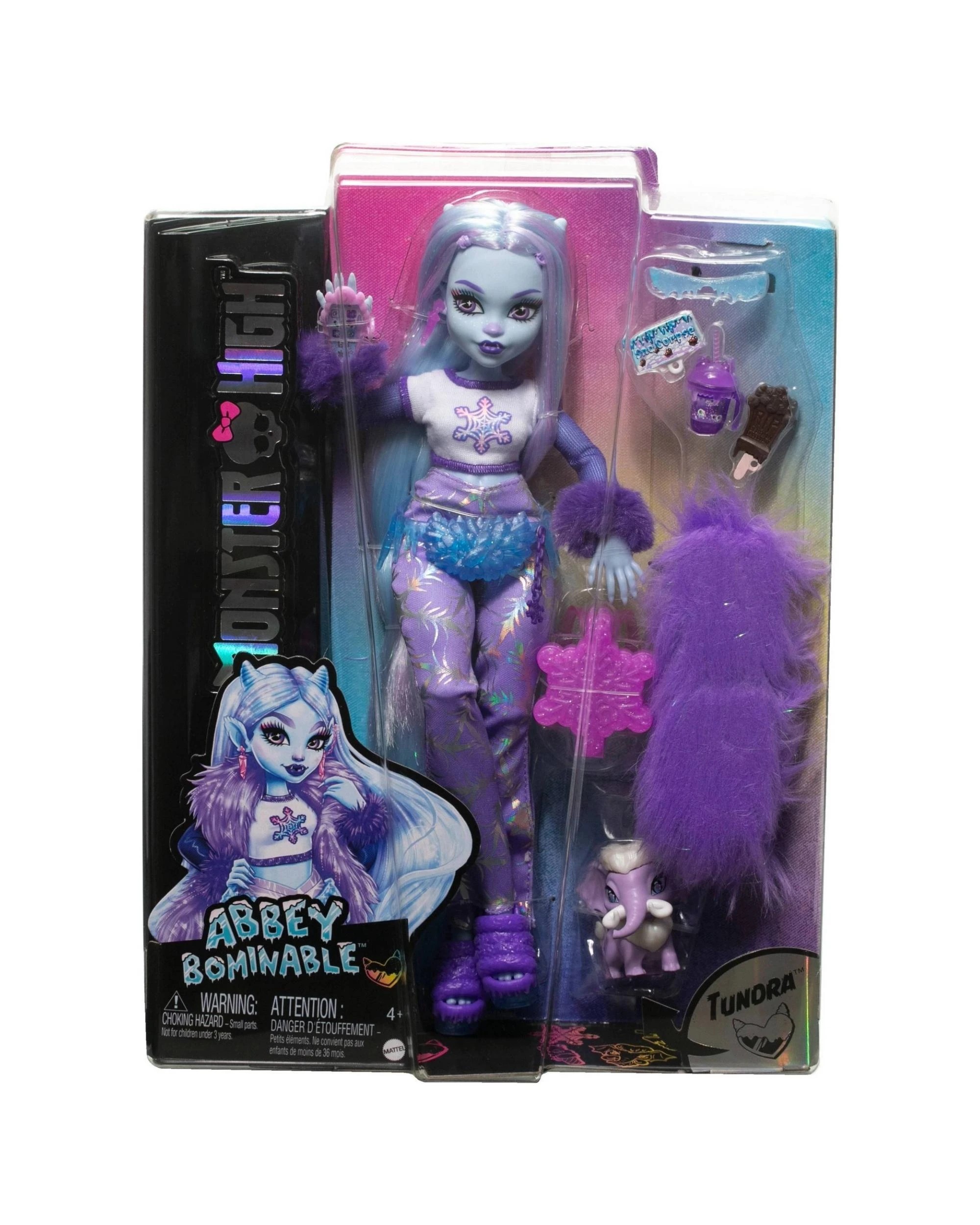 1 Mattel Monster High Abbey Bominable Yeti with Tundra Pet Fashion Doll, 1 of 5