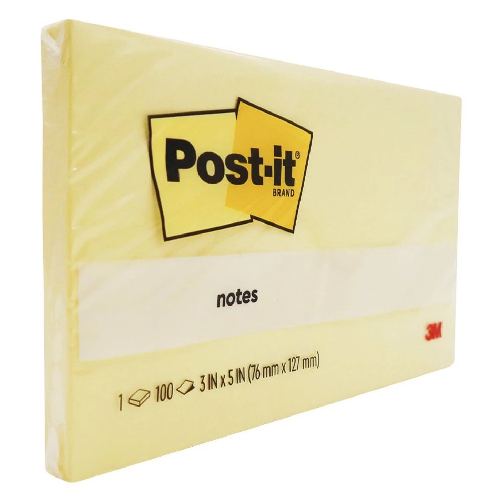 2 Post-it Notes 76 x 127mm Yellow, 2 of 4