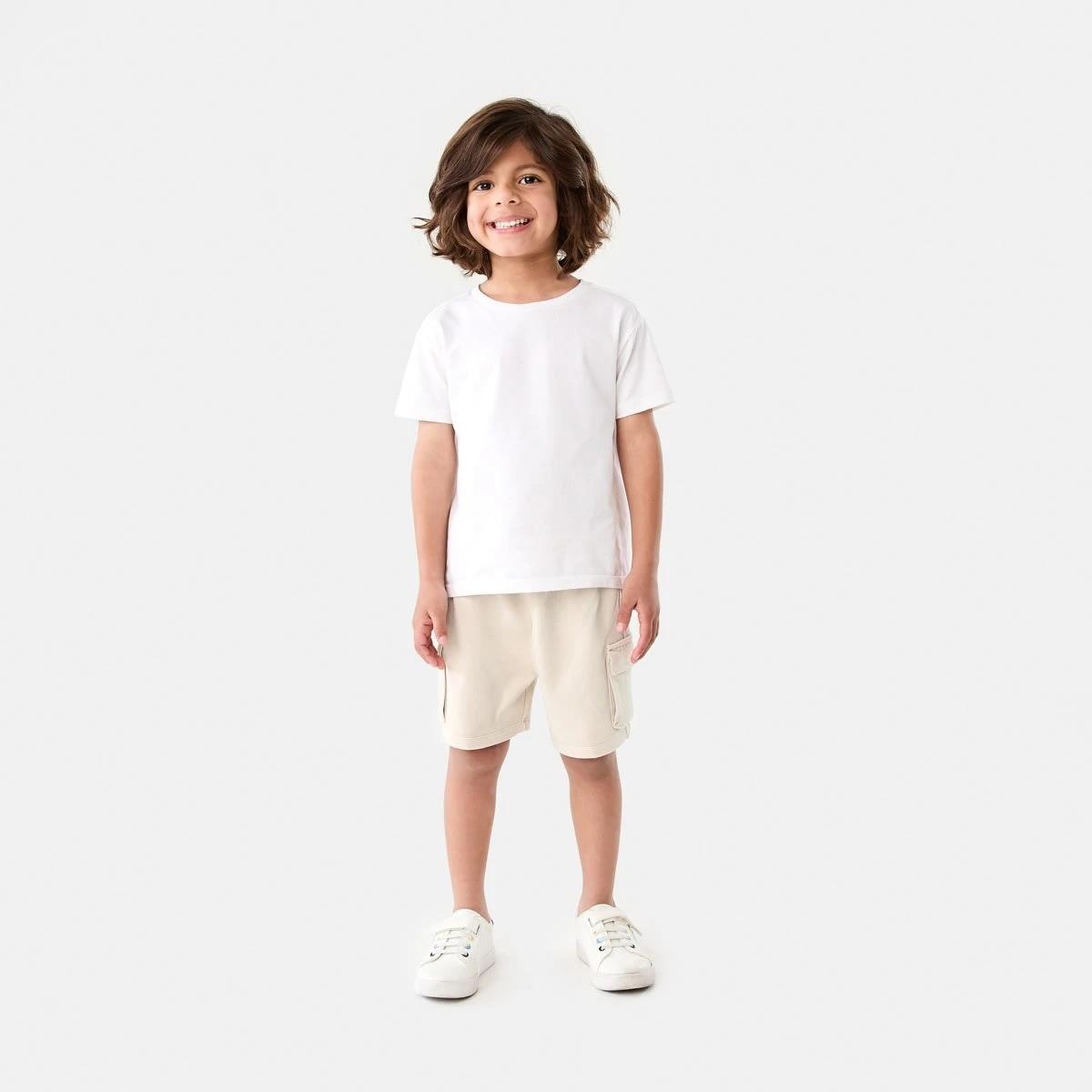 5 Washed Cargo Knit Shorts NATURAL ECRU, 5 of 6