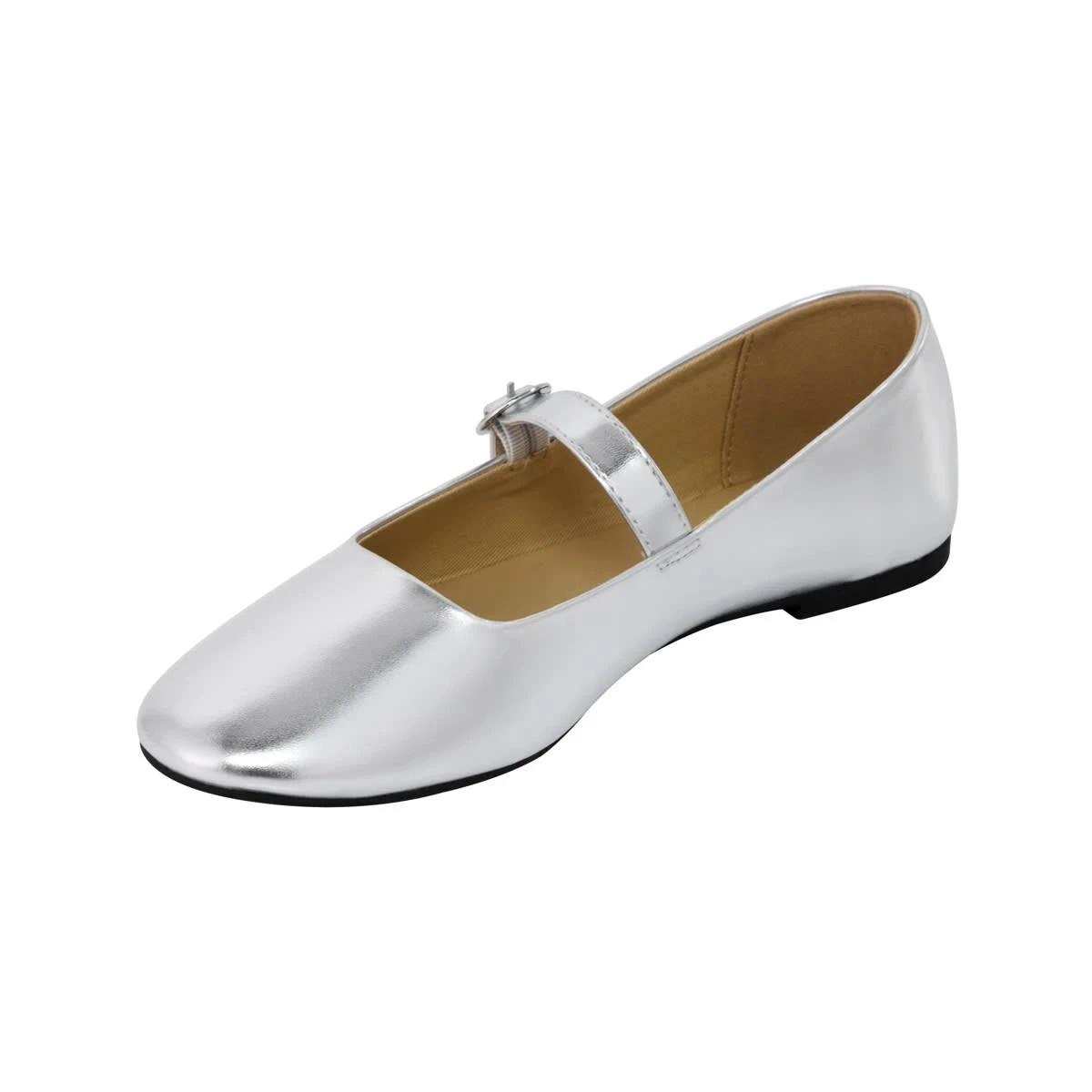 3 Trend Ballet Flats Silver, 3 of 5