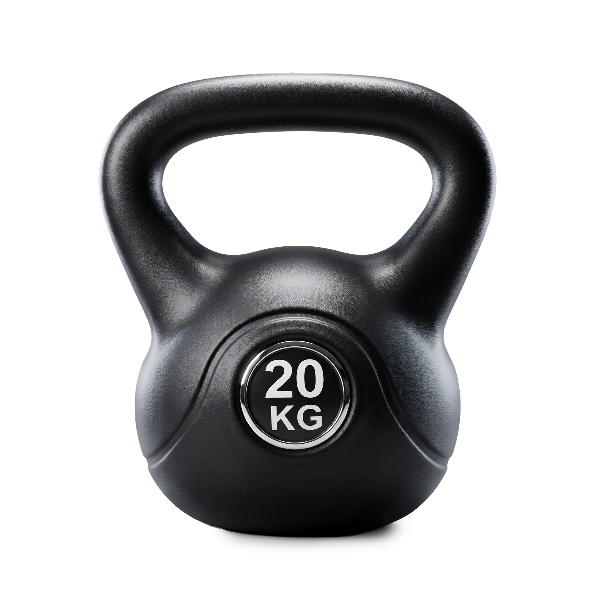 1 Everfit 20kg Kettlebell Weights Strength Training with Anti-slip Carry Handle & Stable Base Gym Home- Black, 1 of 7