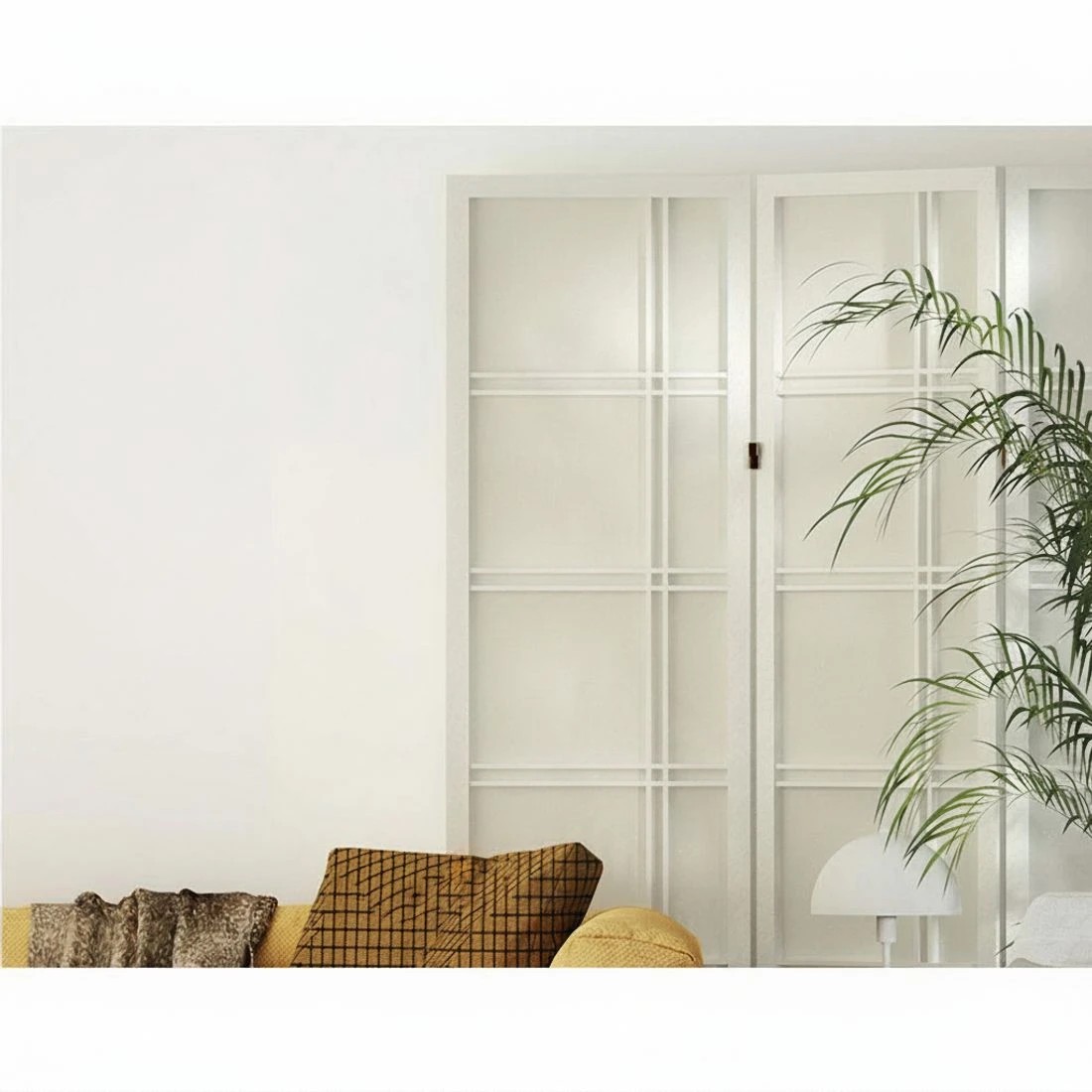 6 Artiss 4 Panel Room Divider Screen 176x179cm Nova - White, 6 of 7