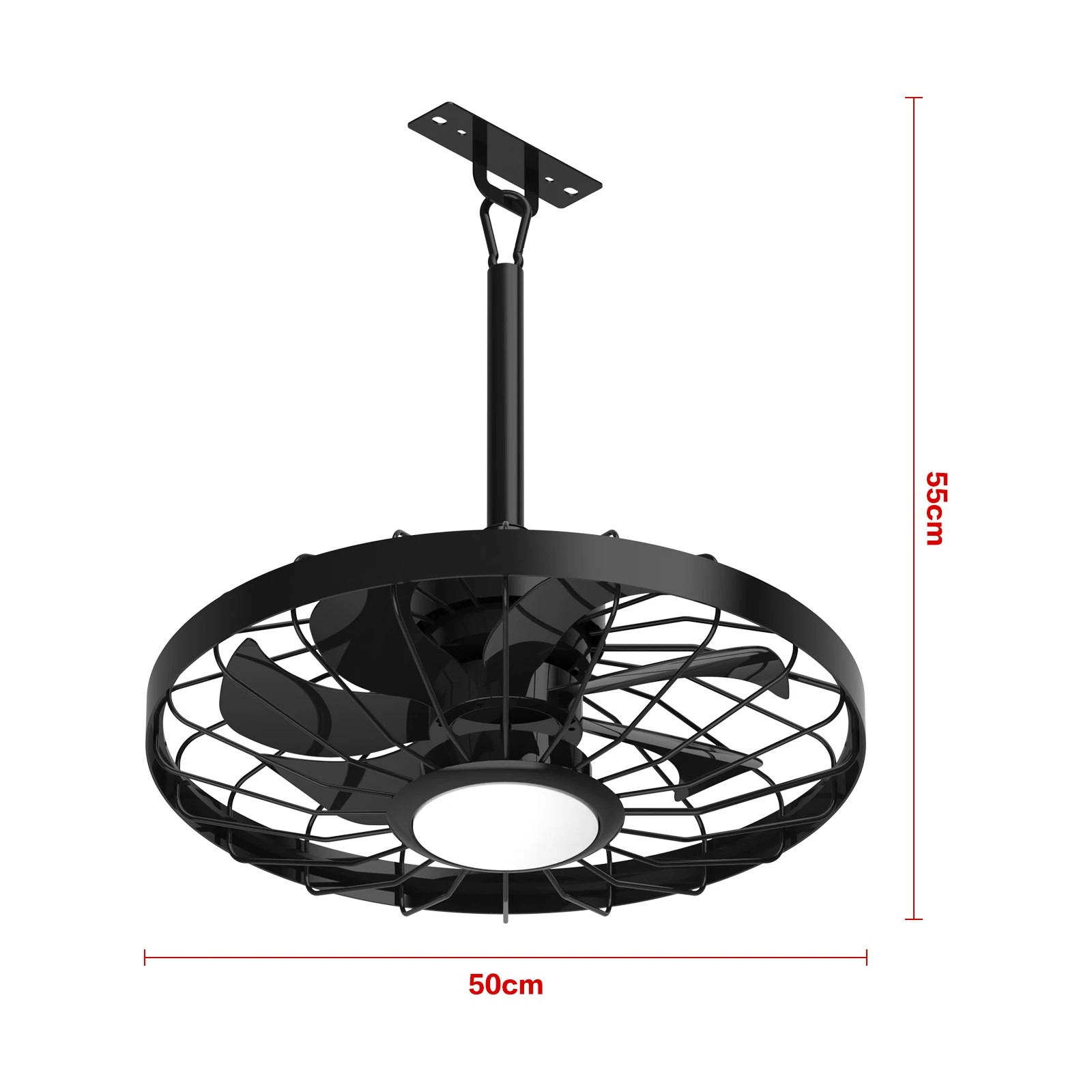 2 Advwin Outdoor Ceiling Fans with Light for Patios, Waterproof Gazebo Fan with Remote Control Smart App, 2 of 7