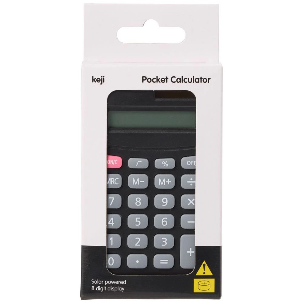 2 Keji Pocket Calculator Black, 2 of 3