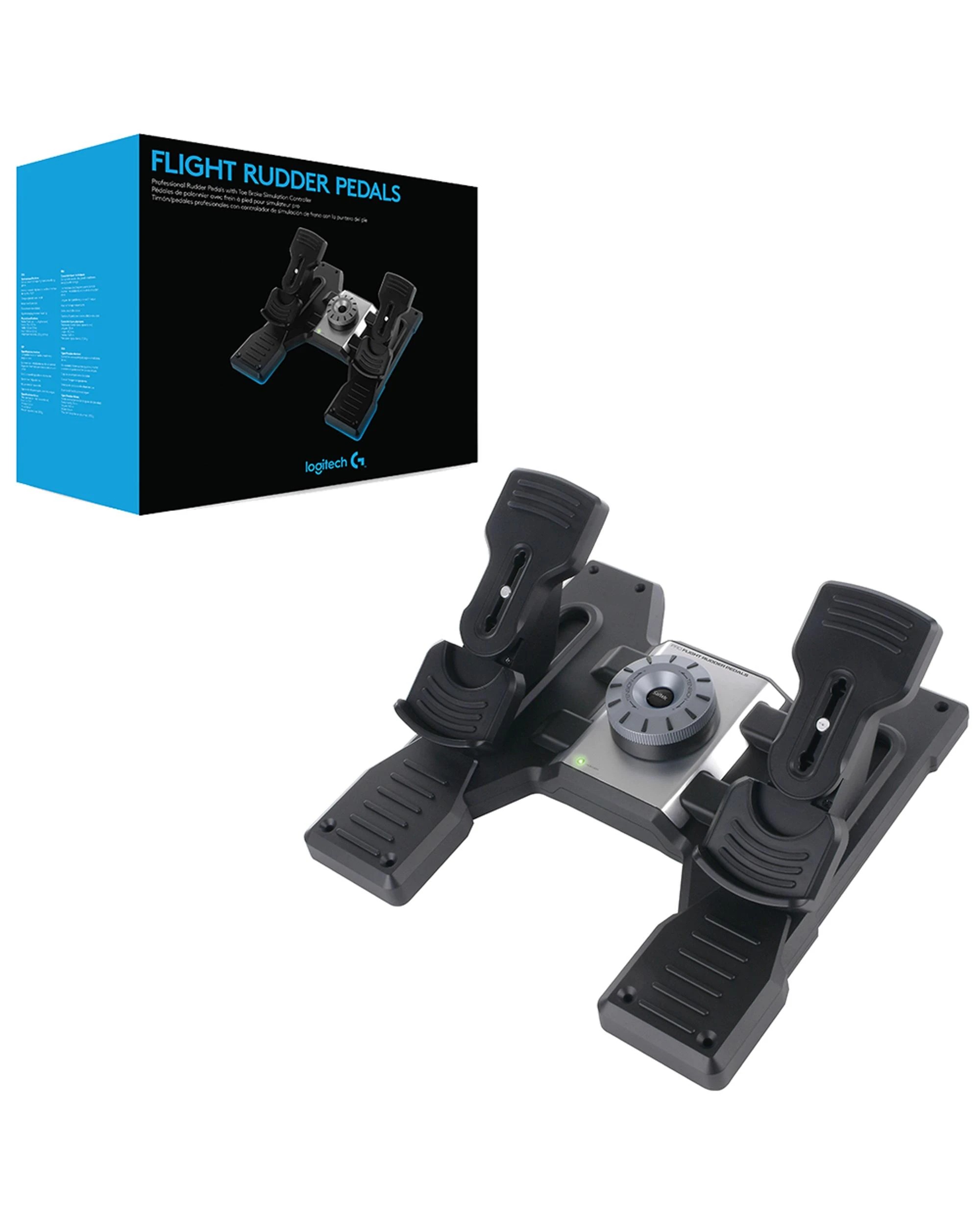 1 Logitech G Flight Rudder Pedals - Black, 1 of 6