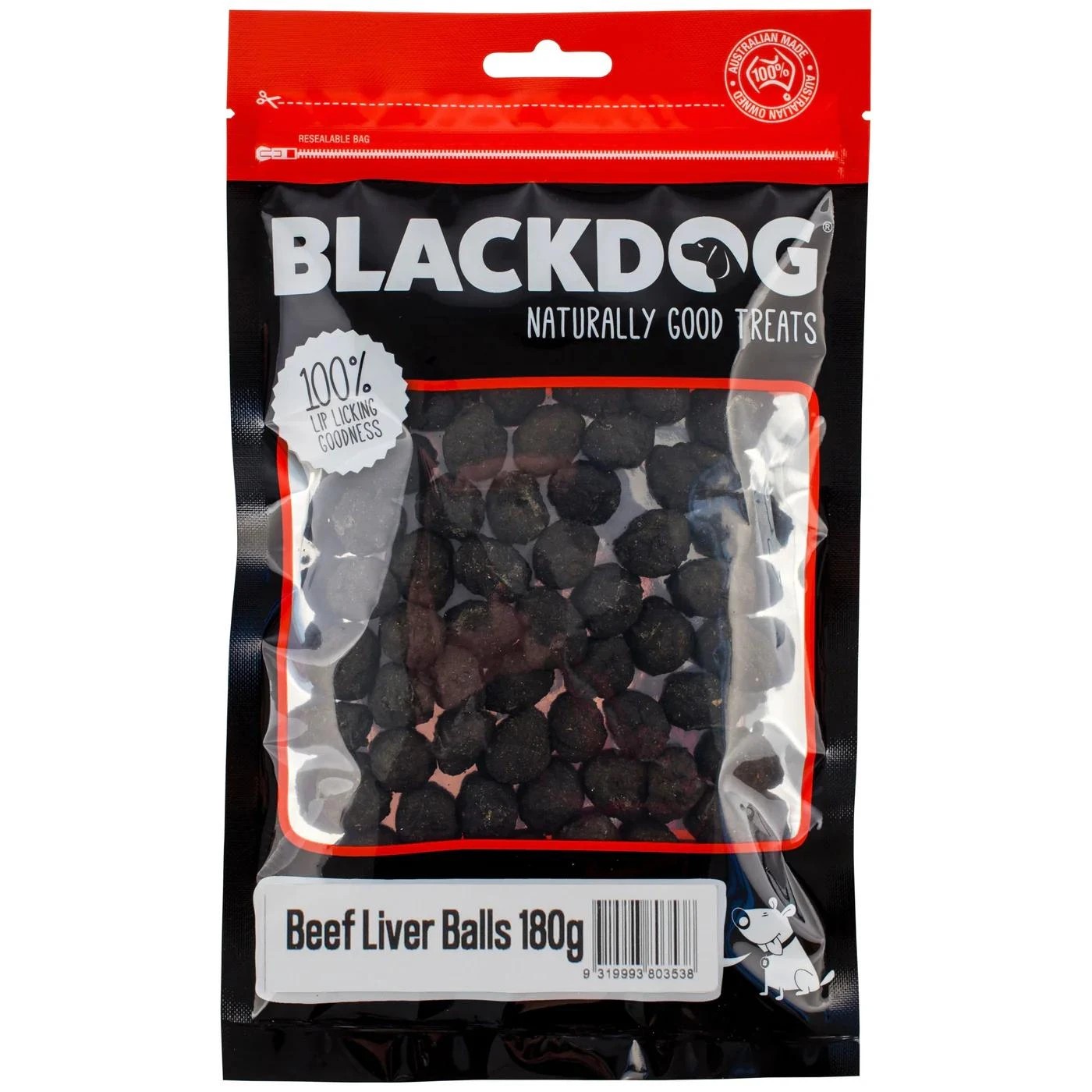 1 Black Dog 180g Beef Liver Balls Dog Treats, 1 of 1