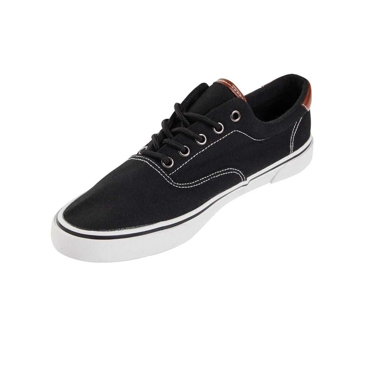 3 Casual Canvas Shoes Black, 3 of 6