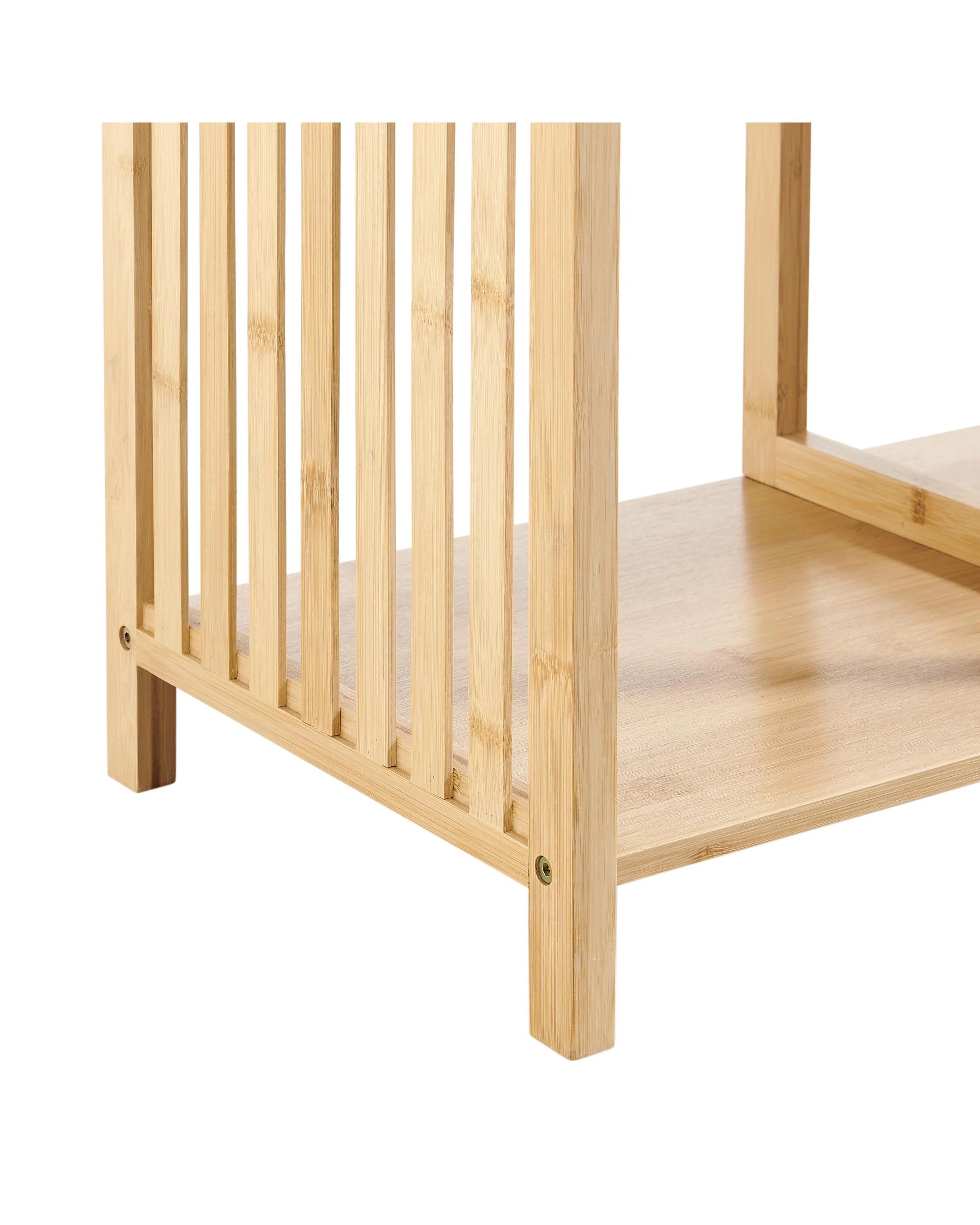 8 Kodu Open Shelf Bookshelf Display Unit 2x2 Bamboo - Natural, 8 of 9