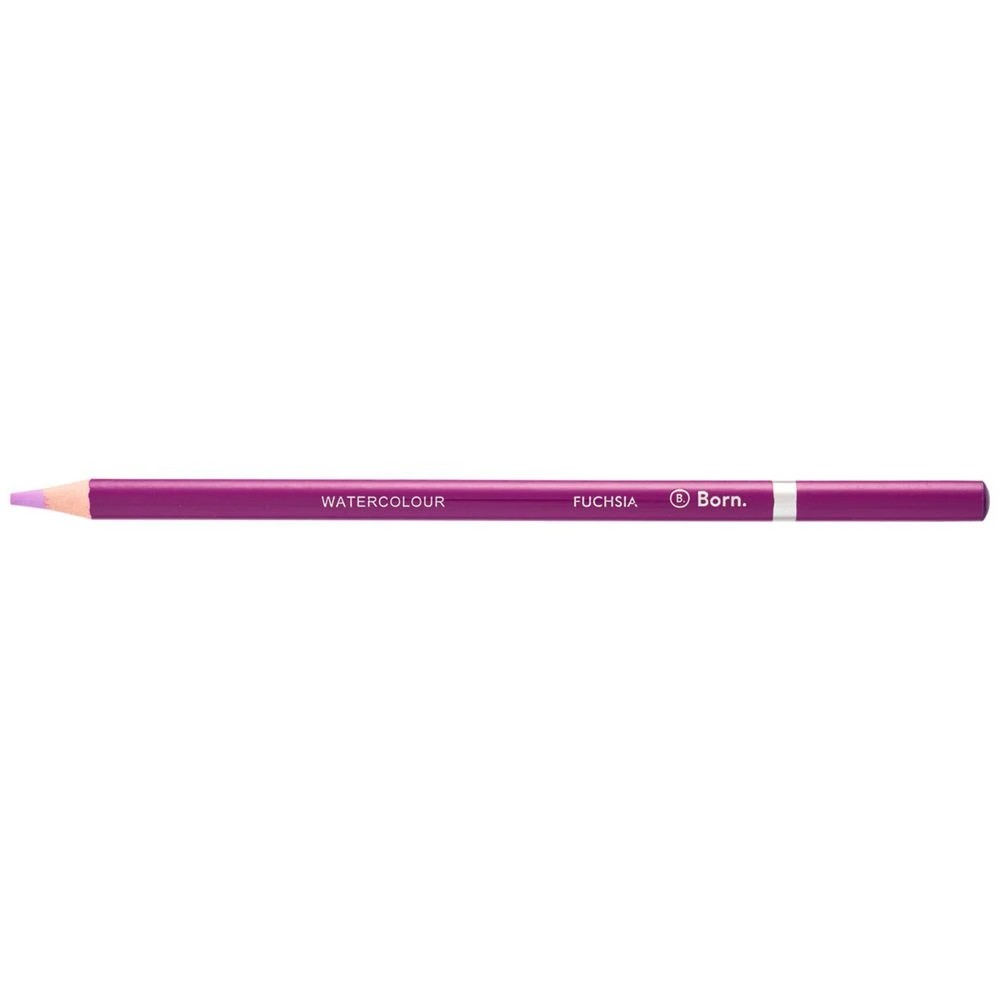 1 Born Premium Watercolour Pencil Fuchsia, 1 of 3
