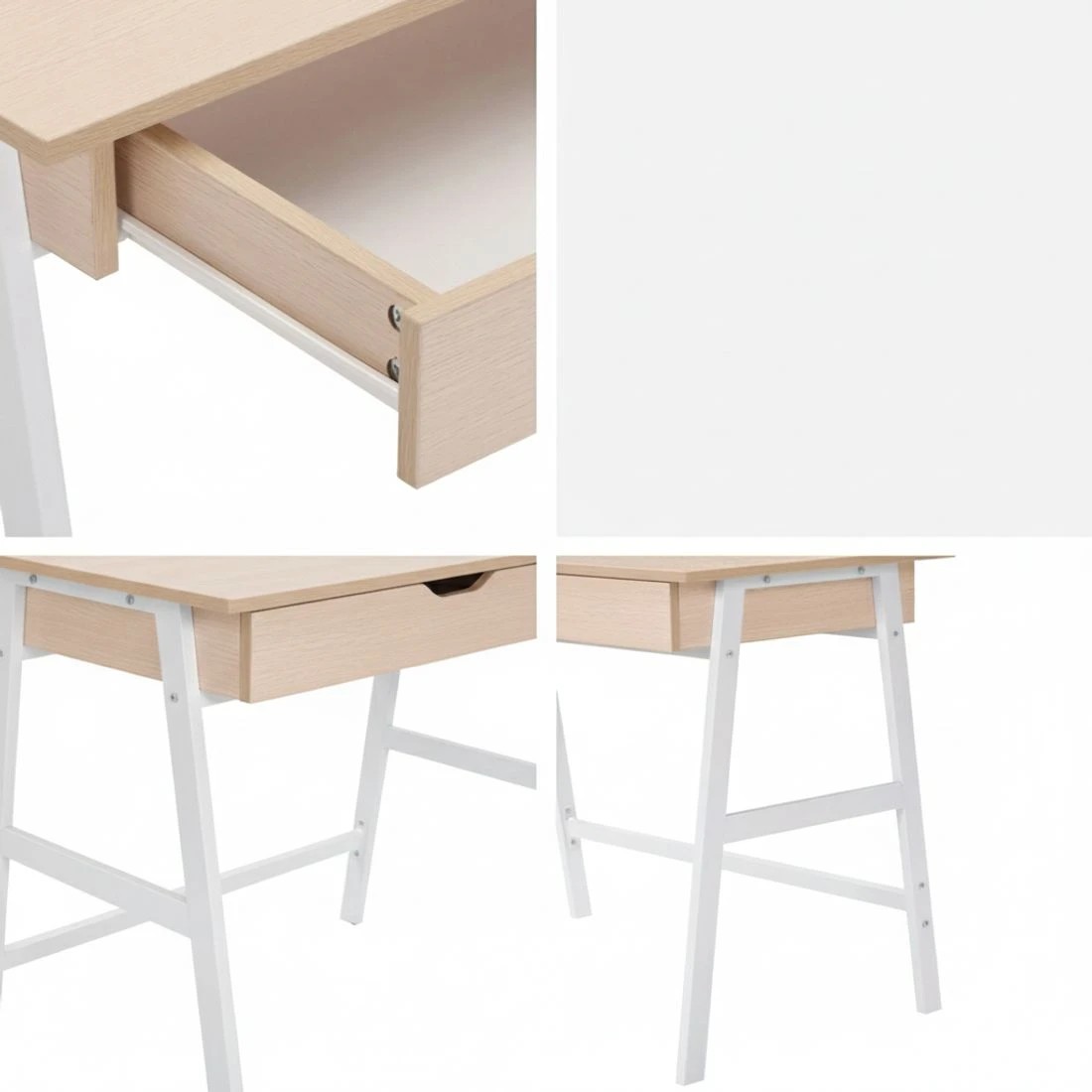 5 Artiss Computer Desk Drawer Cabinet Oak 100CM - Brown, 5 of 8