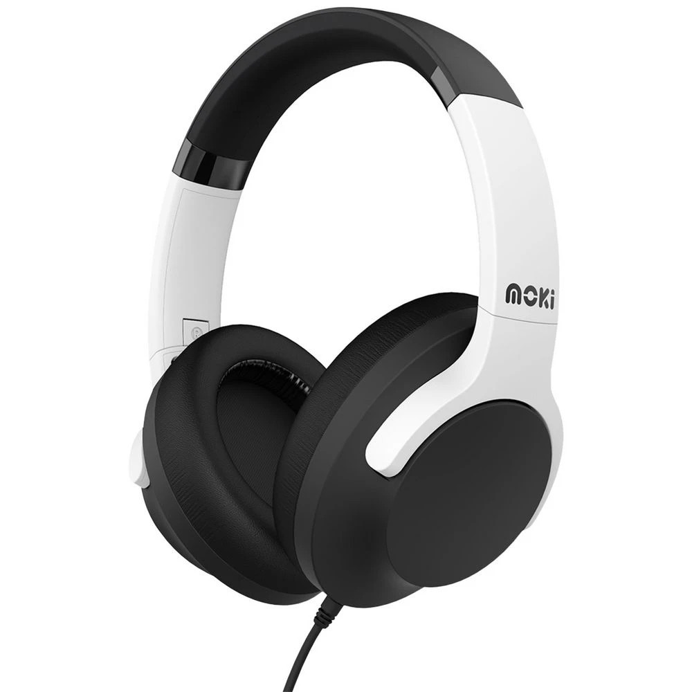 1 Moki Type-C Headphones w/ Inline Mic & Control Black/White, 1 of 1