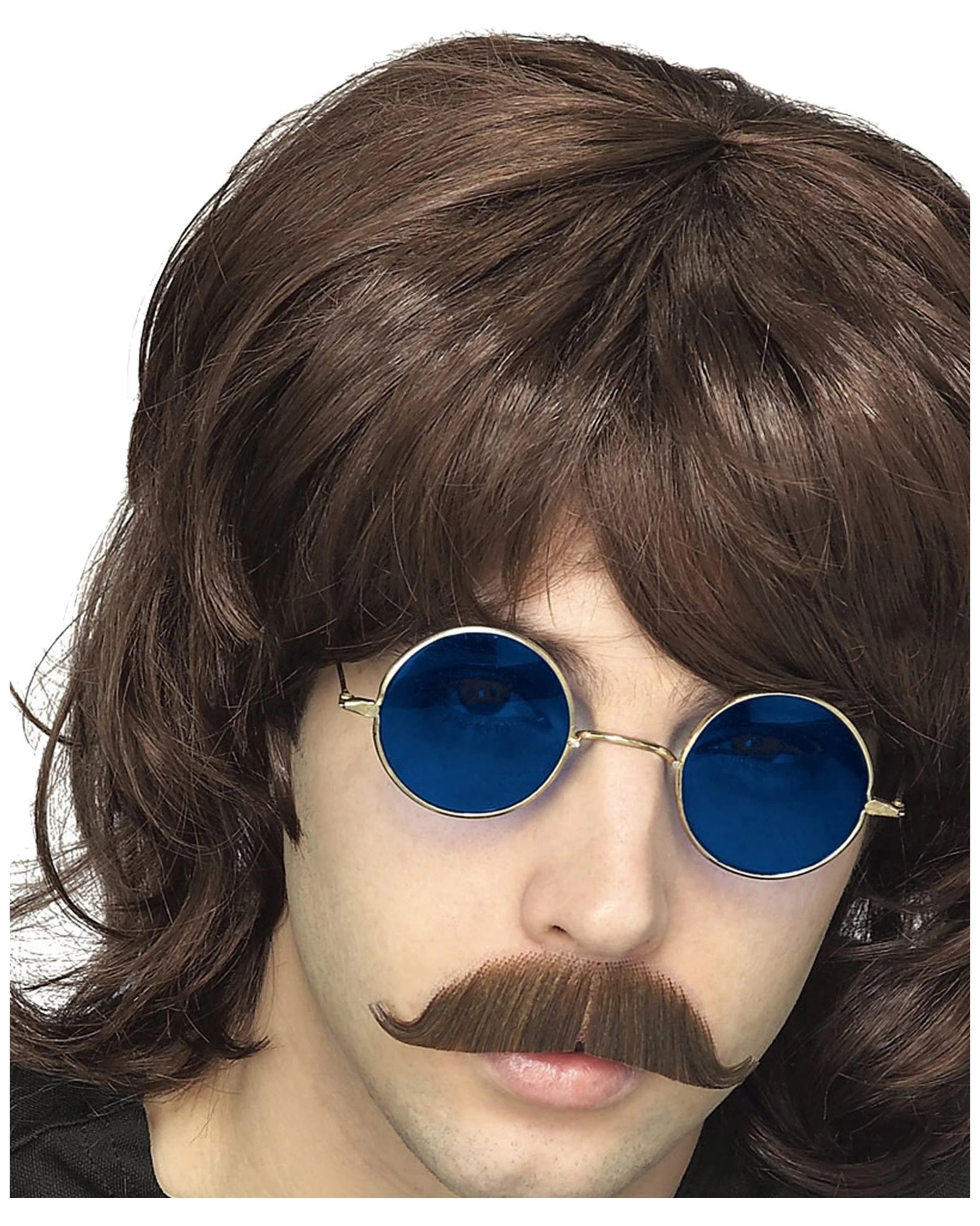 2 70's  Wavy Shag Wig Adult 1970s Party Dress Up Costume Accessory - Brown, 2 of 3